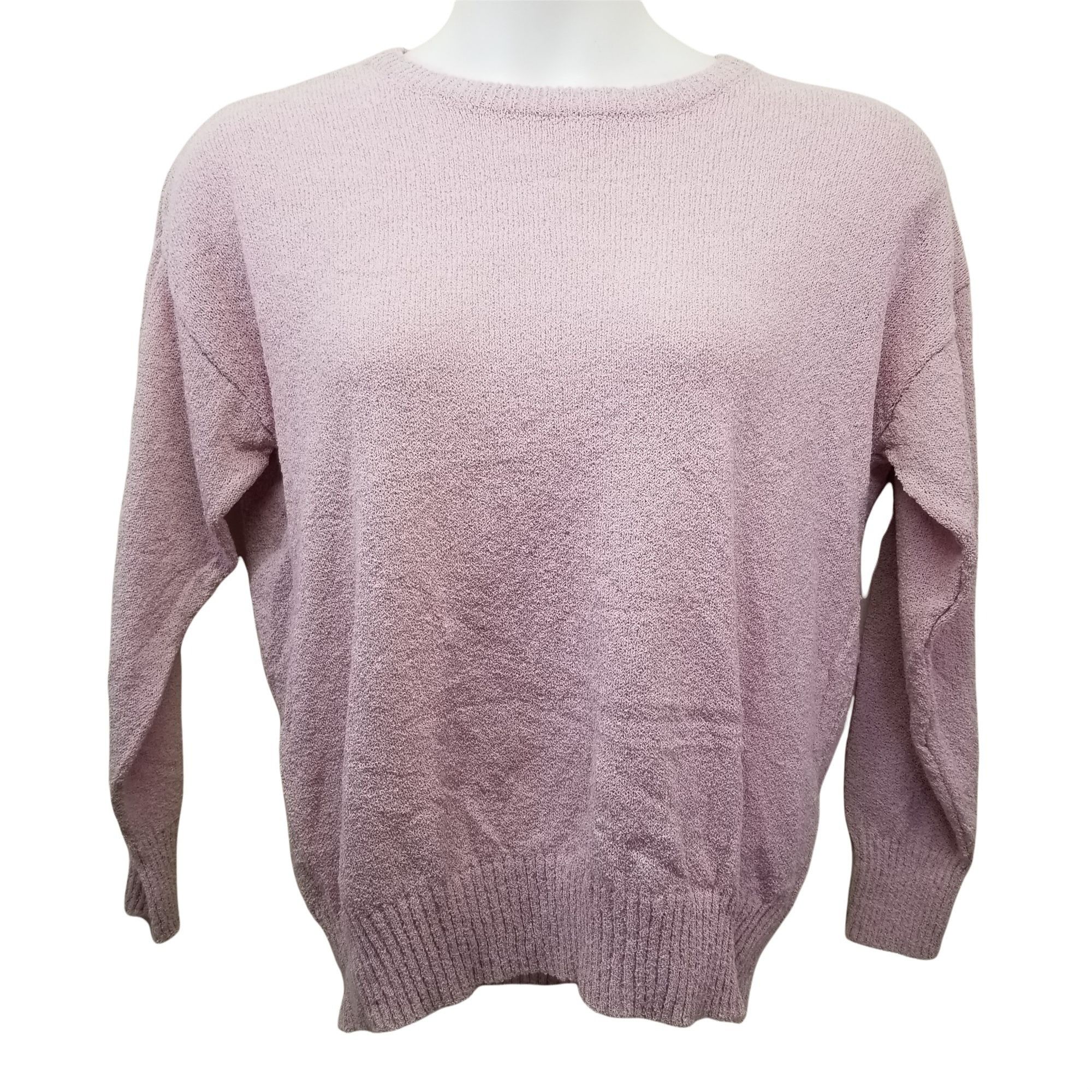 Eileen Fisher Eileen Fisher L Pink Tight Knit Long Sleeve Top Pullover Swe Size L / US 10 / IT 46 - 1 Thumbnail