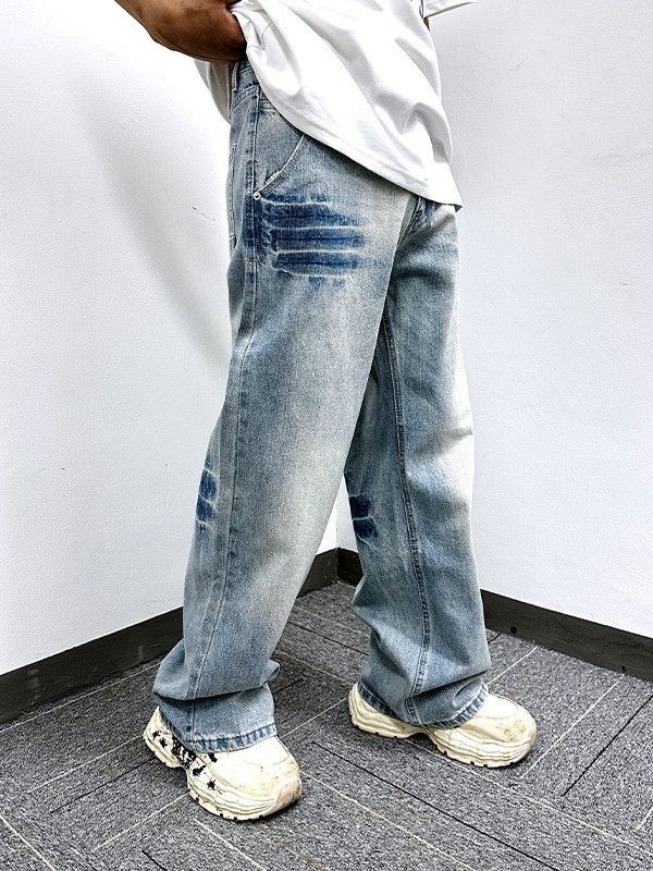 Vintage Vintage distressed washed straight leg simple casual jeans Size US 32 / EU 48 - 3 Thumbnail
