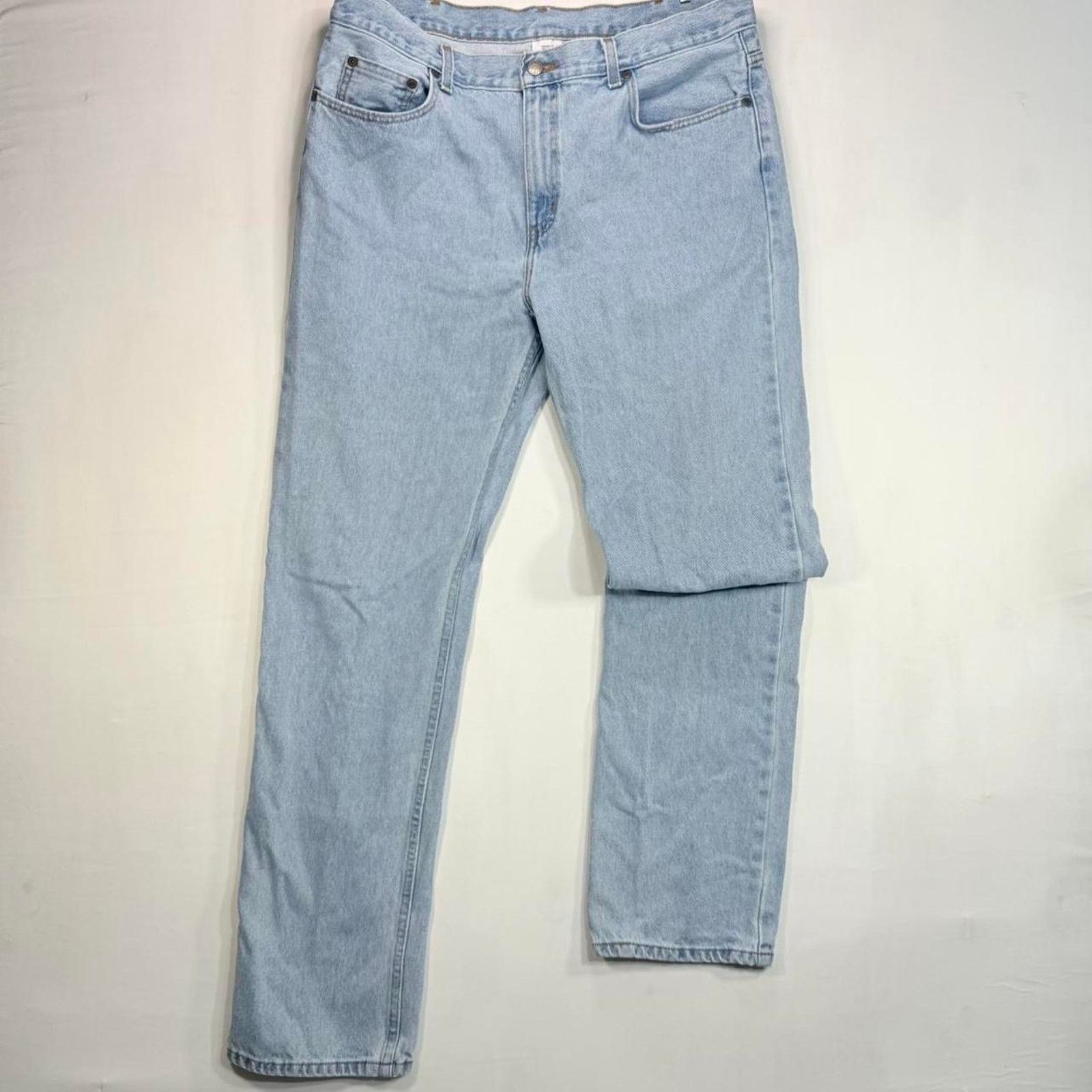 Faded Glory Vintage 90s Faded Glory Light Blue Jeans 36 X 34 Size US 36 / EU 52 - 1 Thumbnail