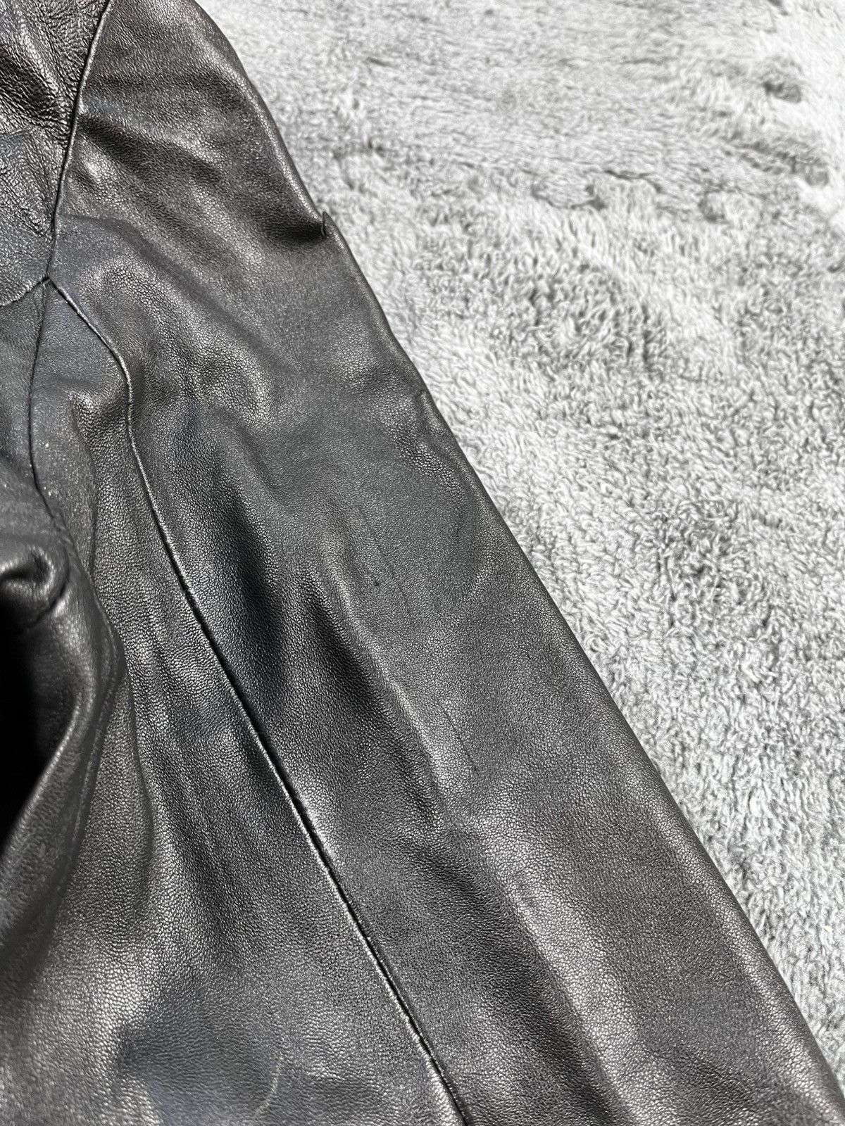 Genuine Leather Vintage Rick Owens Style Leather Gothic Jacket Opium Size L / US 10 / IT 46 - 11 Thumbnail
