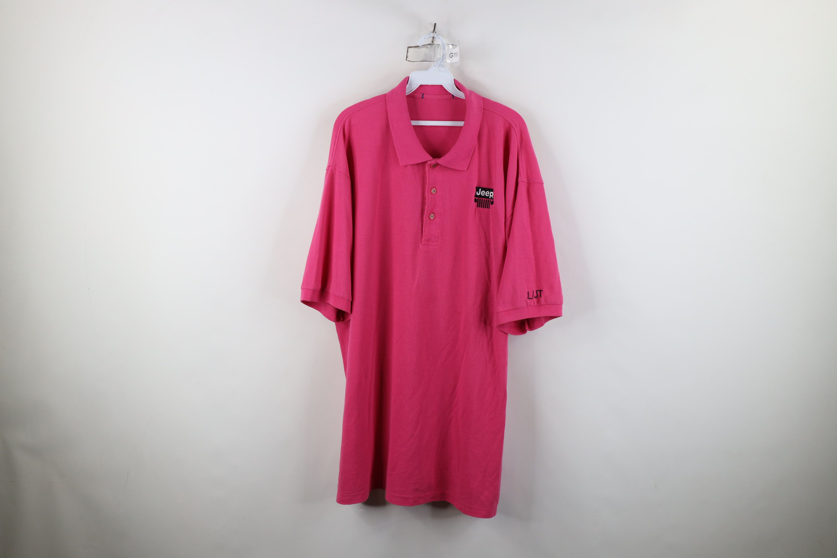 Vintage Vintage 90s Y2K Motors Car Collared Golf Polo Shirt Pink Size US XXL / EU 58 / 5 - 1 Thumbnail