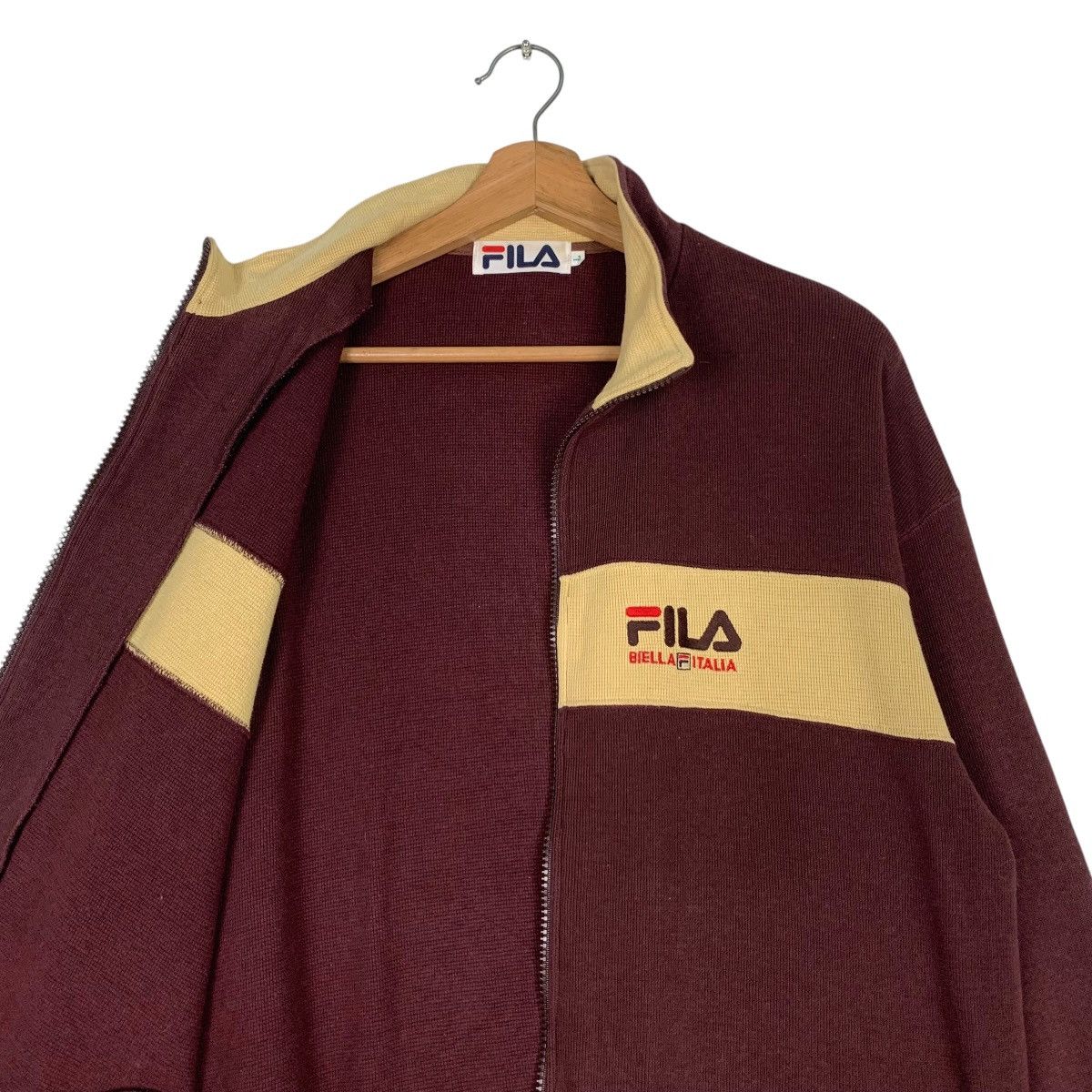Fila FILA Embroidery Logo Colorblock Sweater Jacket #1267-C57 Size US L / EU 52-54 / 3 - 8 Thumbnail