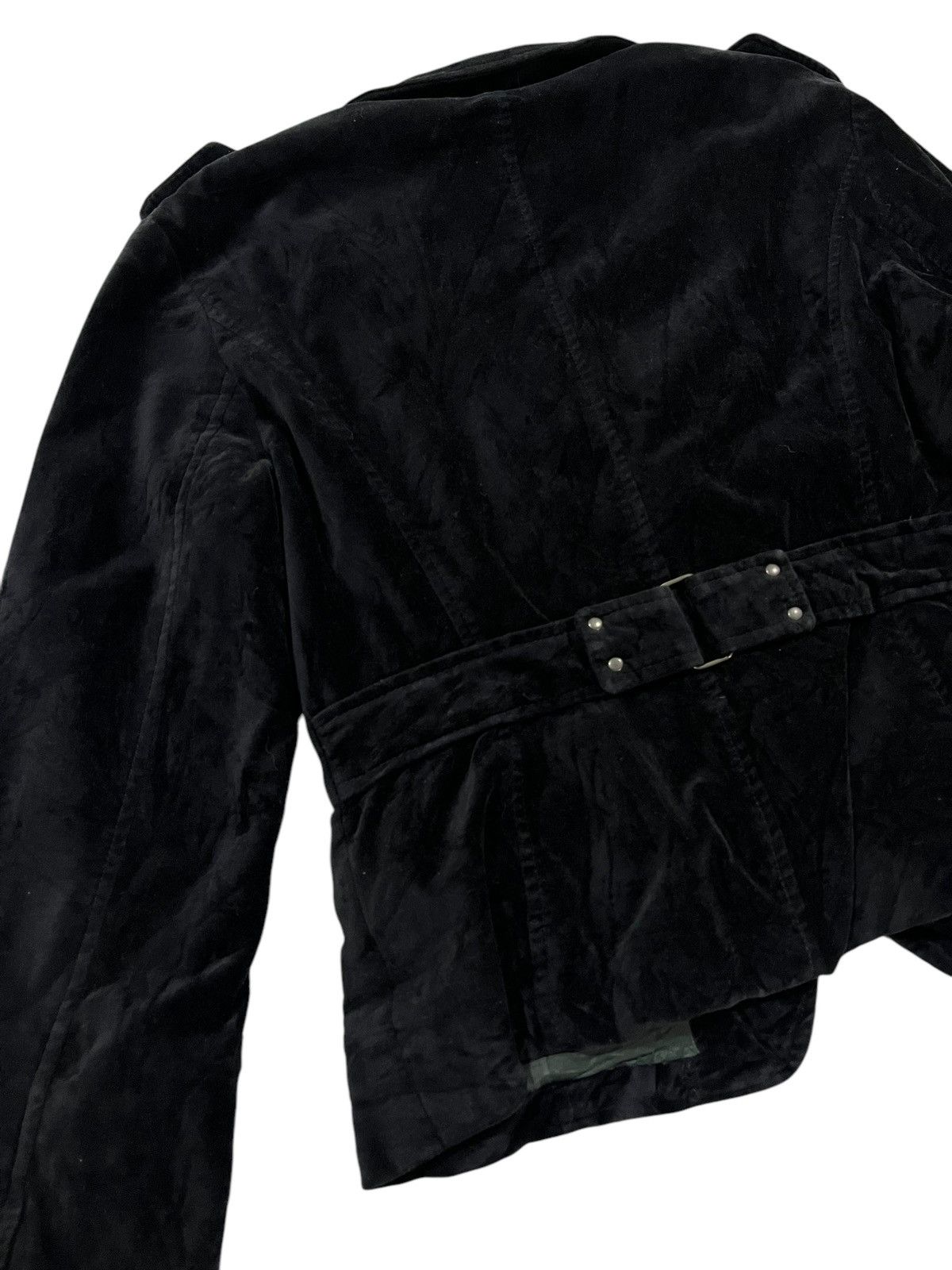 Beauty Beast × Japanese Brand 🇯🇵 JAPANESE BRAND DOUBLE COLLAR SUEDE 4 POCKET BLACK JACKET Size XS / US 0-2 / IT 36-38 - 7 Thumbnail