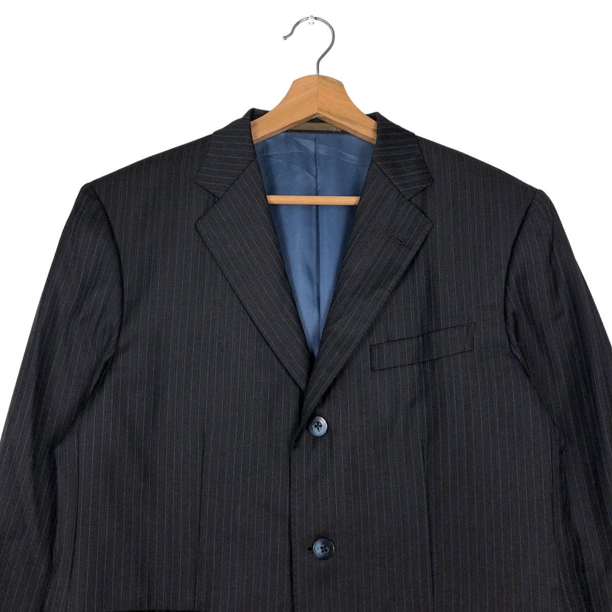 Loro Piana 🔥Vintage Coats Striped Pin Loro Piana Four Seasons Wool Size US S / EU 44-46 / 1 - 3 Thumbnail
