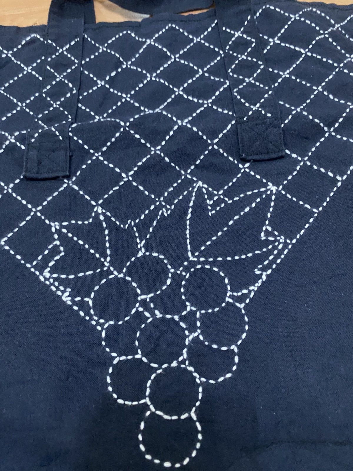 Designer Vintage japanase unbrand sashiko tote bag Size ONE SIZE - 5 Thumbnail
