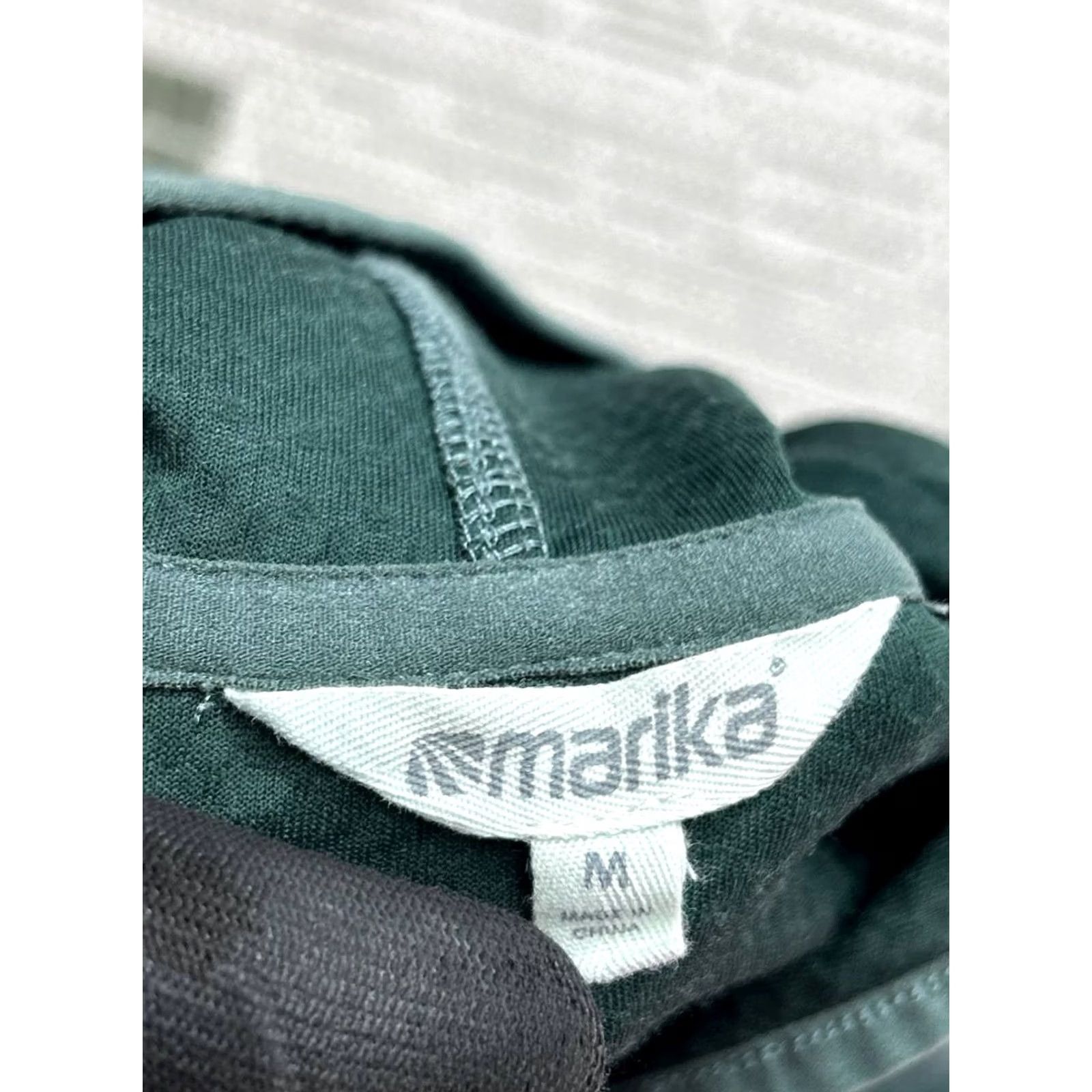 Vintage Marika Hoodie Womens Medium Green Cotton Blend Quarter Zip Size M / US 6-8 / IT 42-44 - 3 Thumbnail