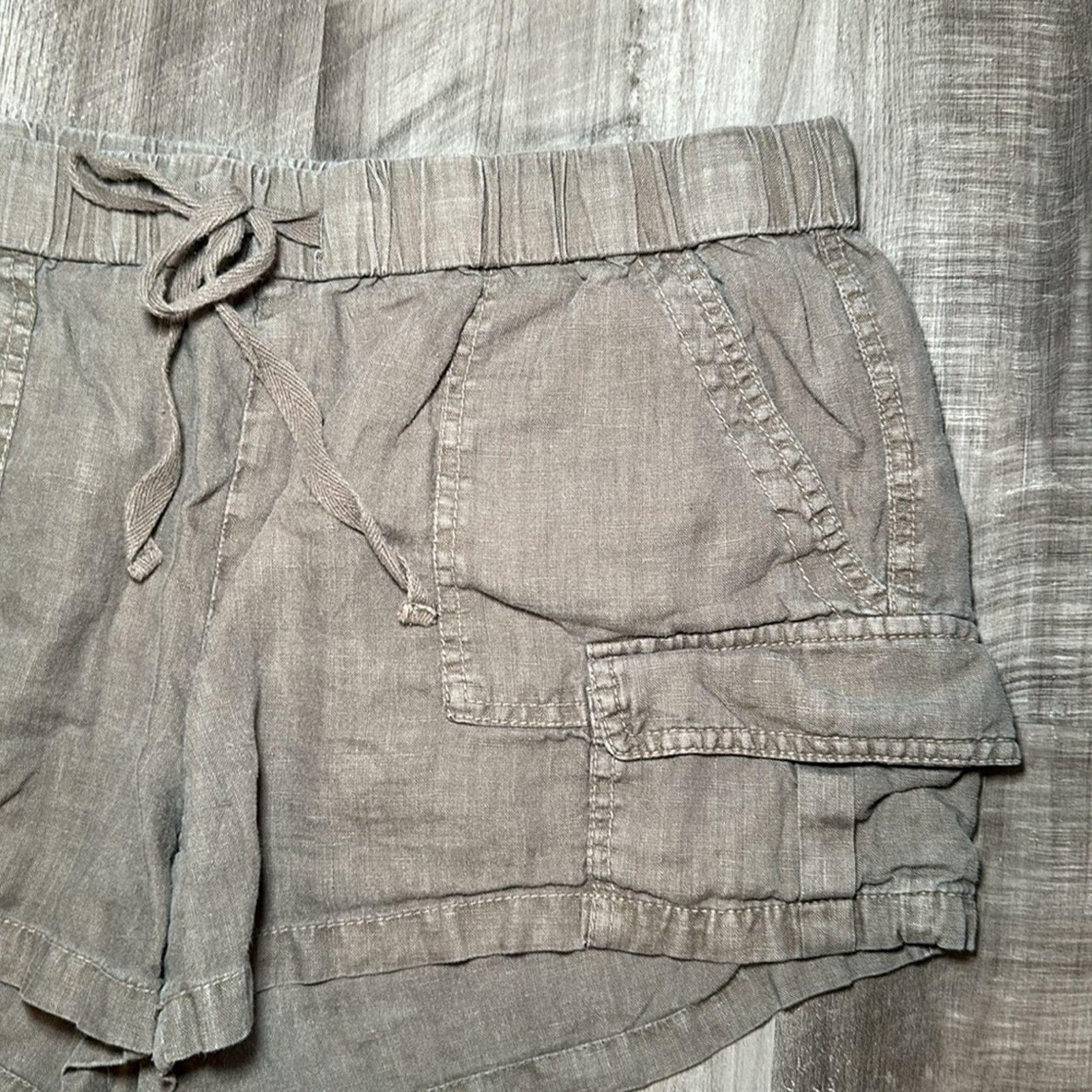 Joie Joie Ilya Linen Cargo Shorts - Medium Size 28" / US 6 / IT 42 - 4 Thumbnail