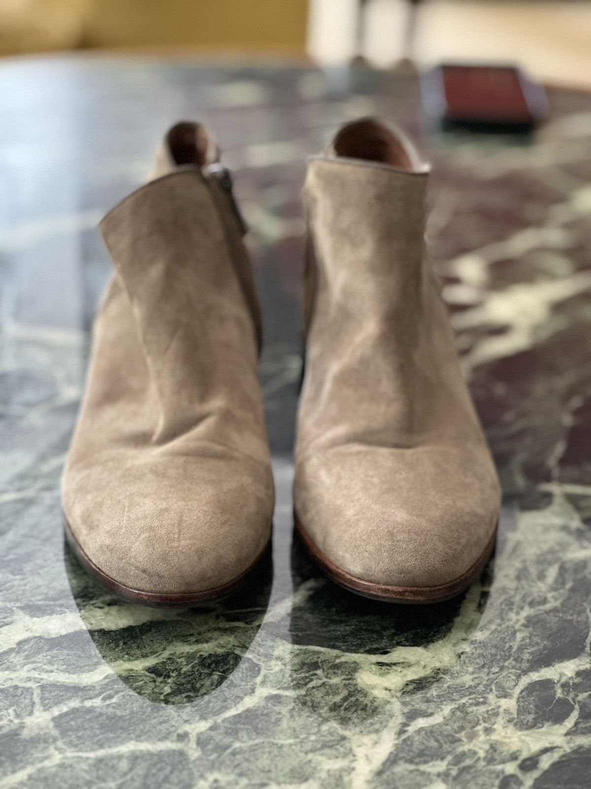 Sam Edelman Beige Low Boots Suede Size US 10 / IT 40 - 1 Thumbnail