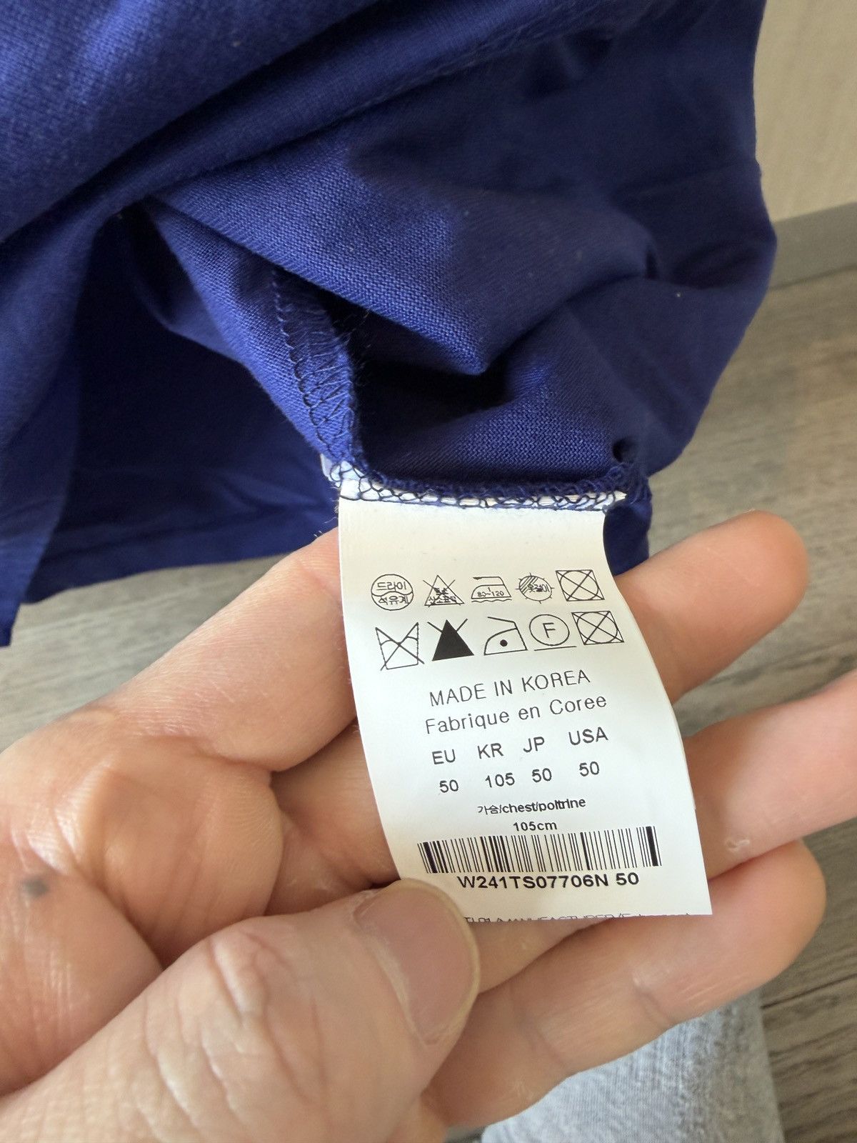 Wooyoungmi Wooyoungmi classic tshirt in blue Size US M / EU 48-50 / 2 - 3 Thumbnail