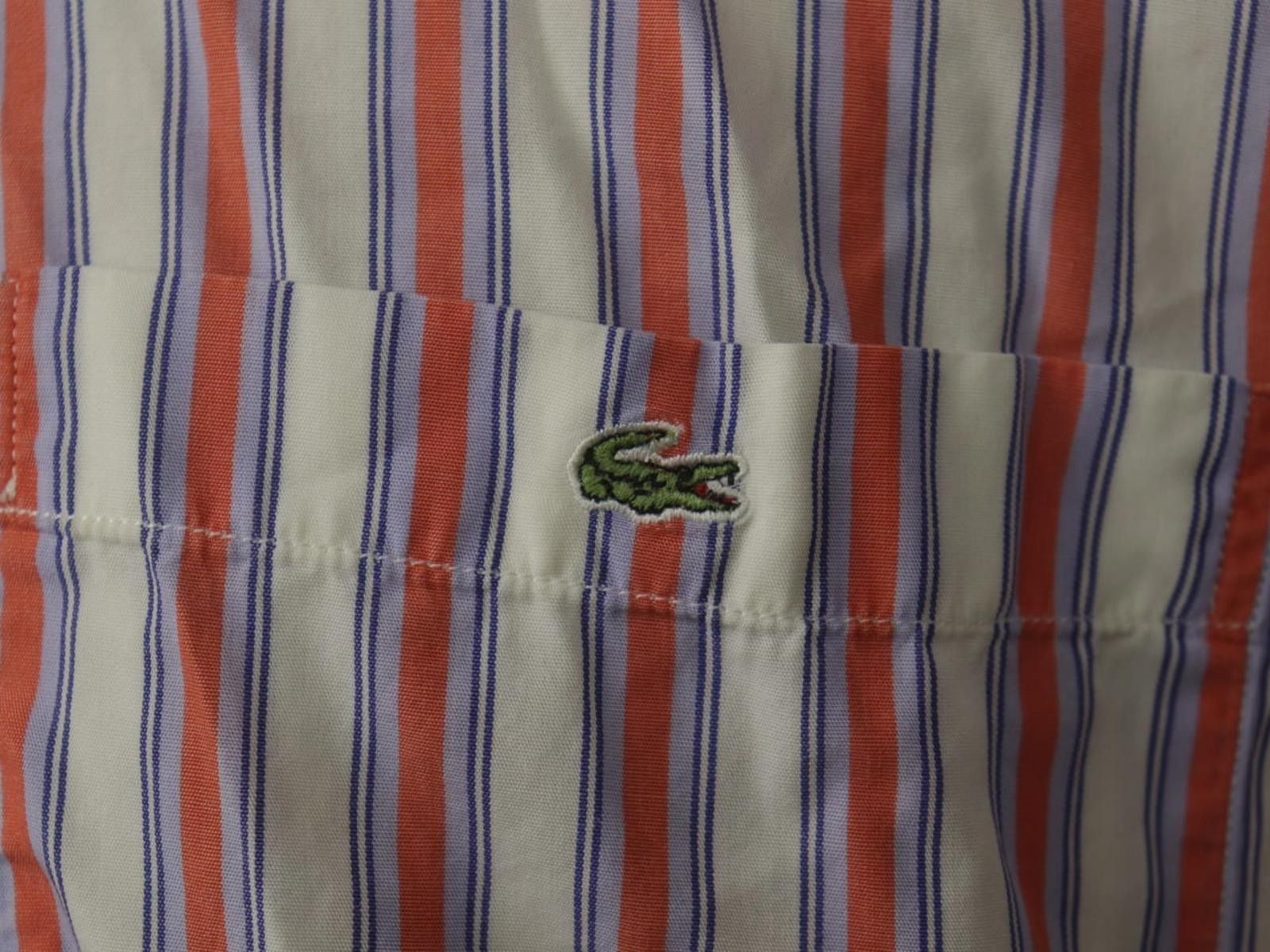 Lacoste Lacoste Multi Striped Collared Chest Button-Up Shirt Size 46 Size US M / EU 48-50 / 2 - 3 Thumbnail