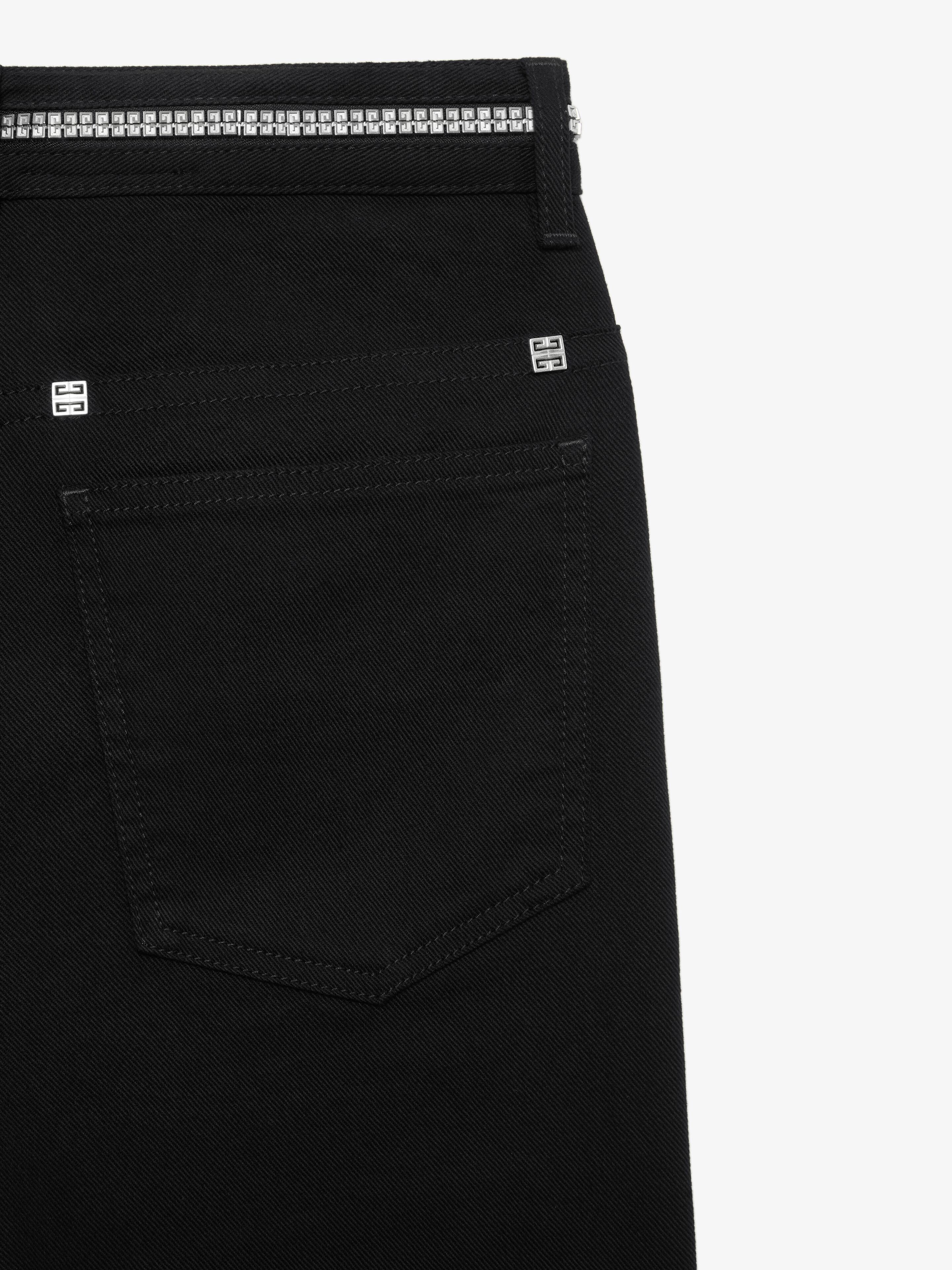 Givenchy o1loc1c0824 Skirt Effect Jeans in Black Size 28" / US 6 / IT 42 - 6 Thumbnail