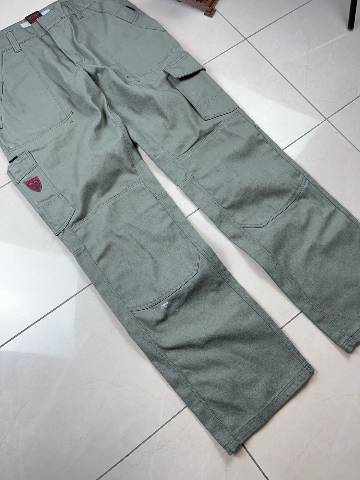 Japanese Brand × Vintage ➕ vintage made in eu double knee trousers workwear rave Size US 34 / EU 50 - 3 Thumbnail