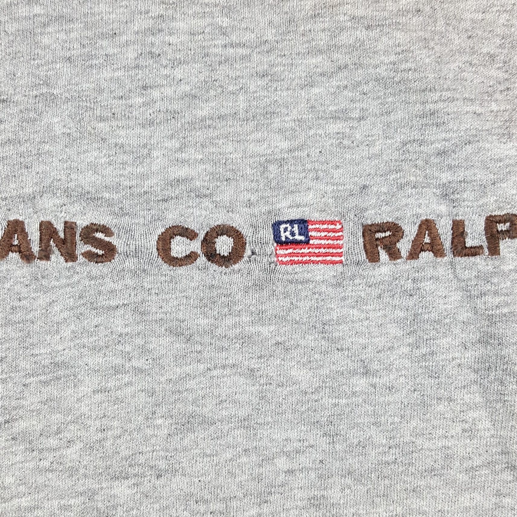 Ralph Lauren VINTAGE Ralph Lauren Polo Jeans Co Logo T Shirt Size M Distressed Preppy RL Gray 90s Mens Size US M / EU 48-50 / 2 - 4 Thumbnail