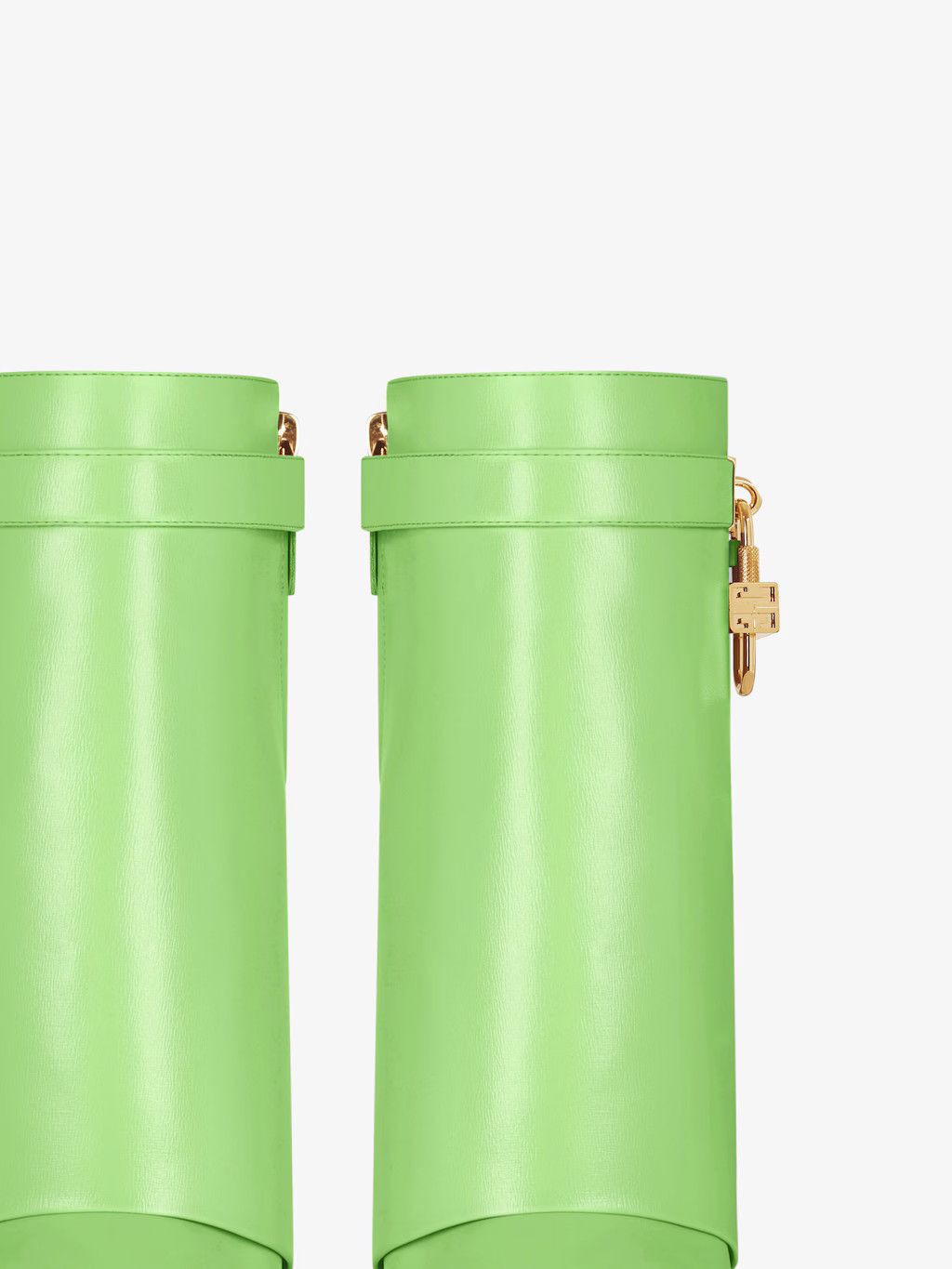 Givenchy o1w1db10525 Shark Lock Ankle Boots in Green Size US 5 / IT 35 - 4 Thumbnail