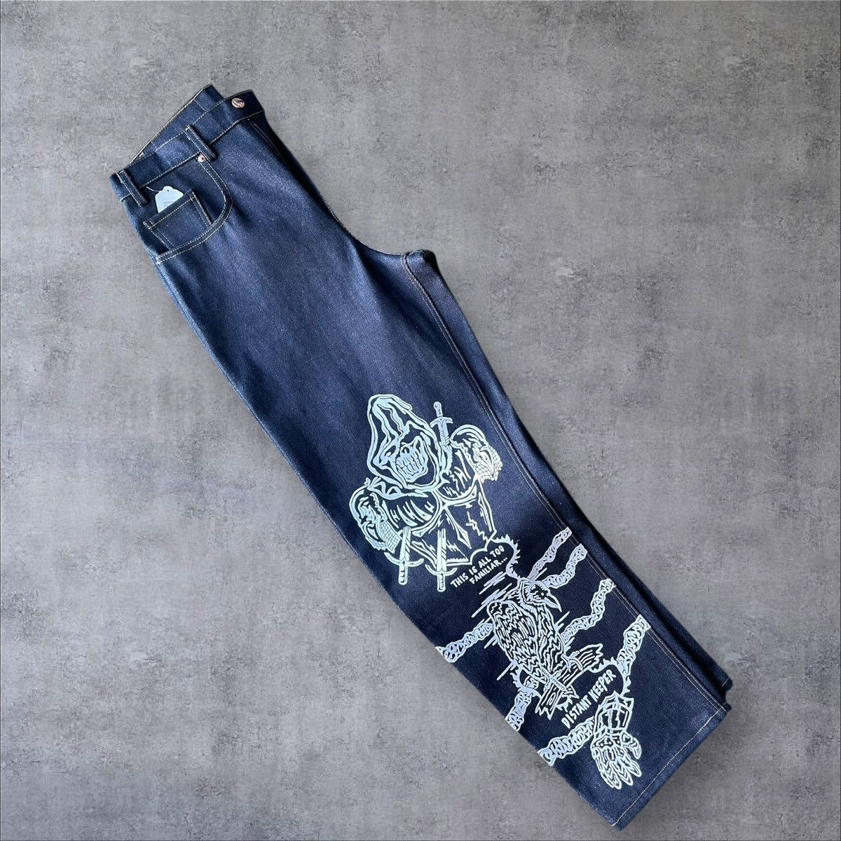 Warren Lotas VERY CLEAN WARREN LOTAS SABATA DENIM RAW INDIGO PANT SIZE 34 Size US 34 / EU 50 - 2 Thumbnail