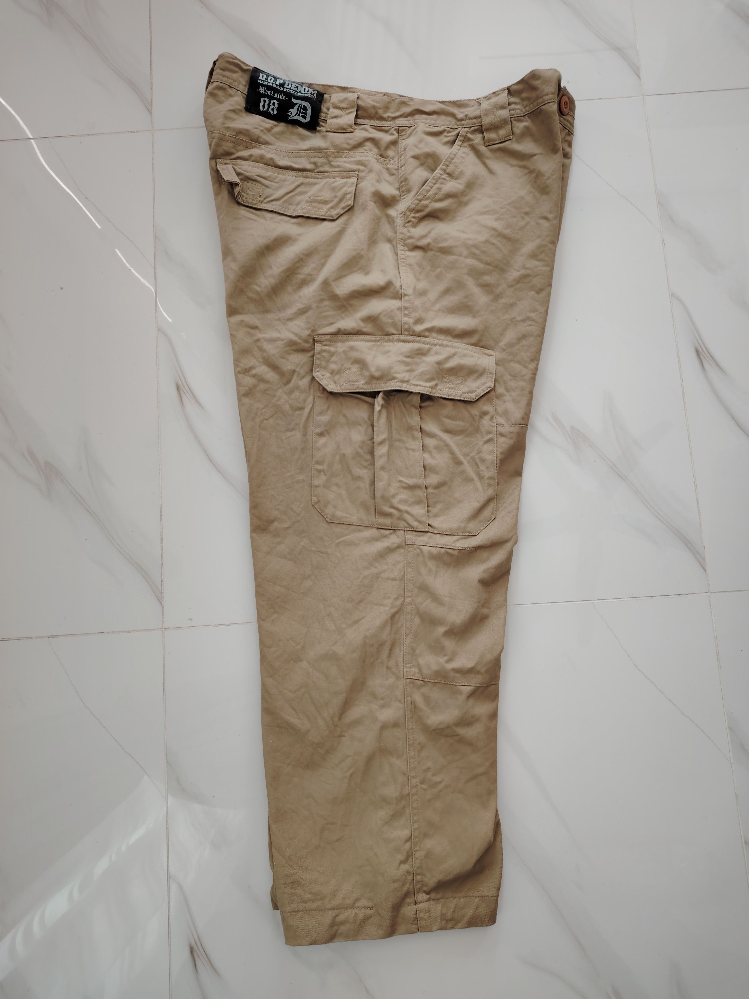 Japanese Brand D.O.P DENIM West Side 08 Baggy Cargo Pants Size US 36 / EU 52 - 3 Thumbnail