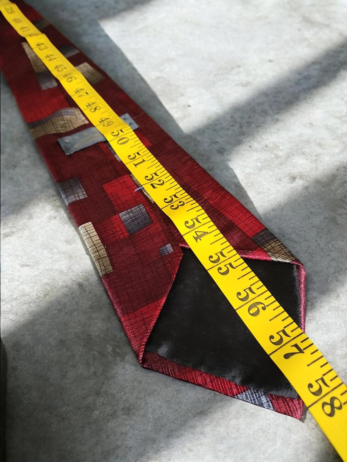 Other Essante 100% Imported Silk Tie with Geometric Pattern Size ONE SIZE - 5 Thumbnail