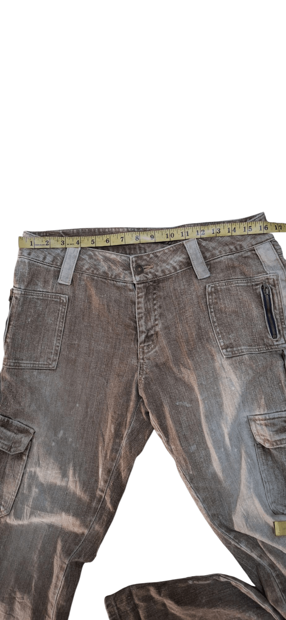 If Six Was Nine Japanese Brand Oririns Cargo Six Pockets Flared Denim Size US 32 / EU 48 - 14 Thumbnail