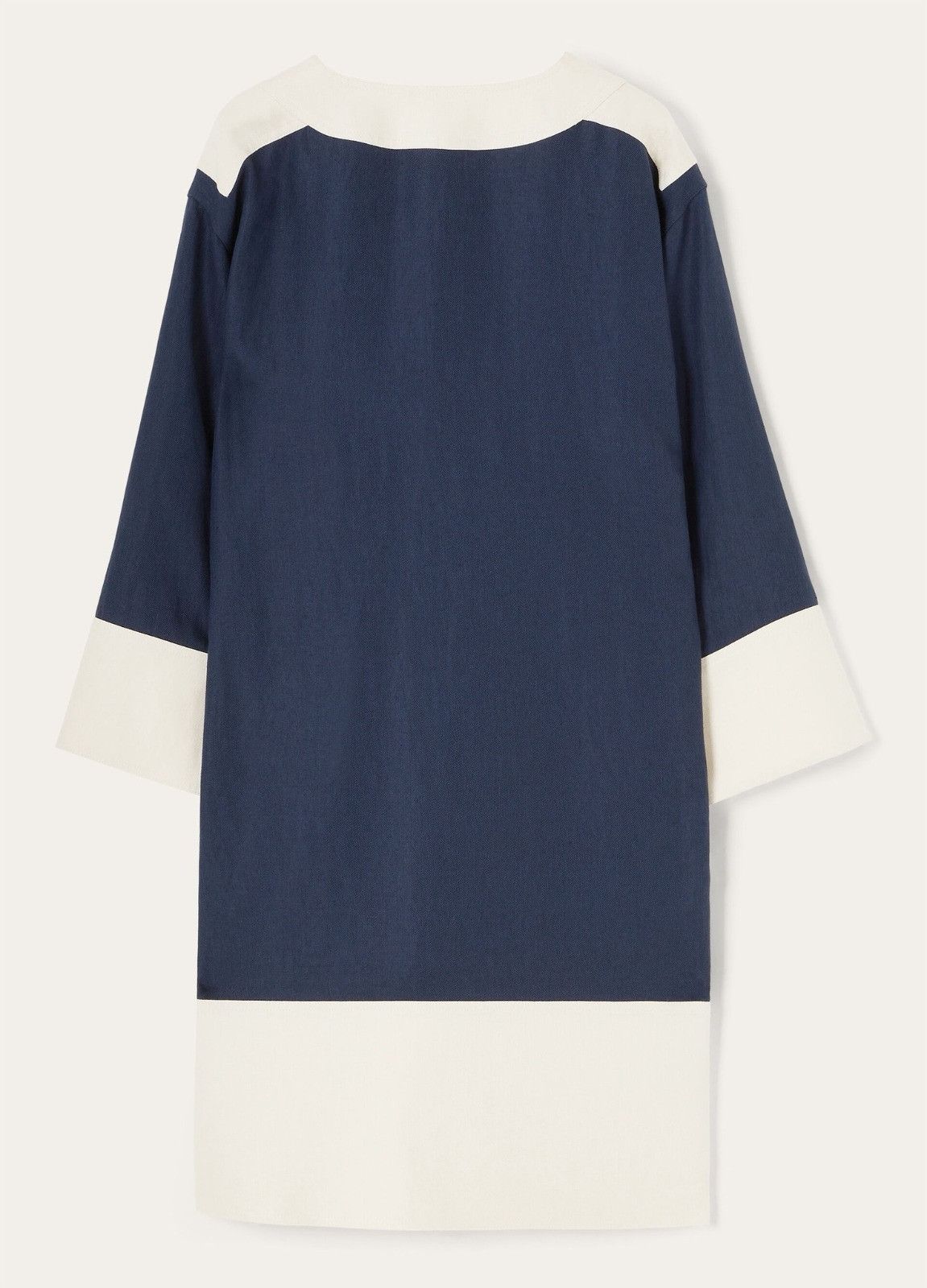 Loro Piana o1srvl11e0526 FAP0220 Colleen Midi Dress in Blue/White Size L / US 10 / IT 46 - 2 Thumbnail