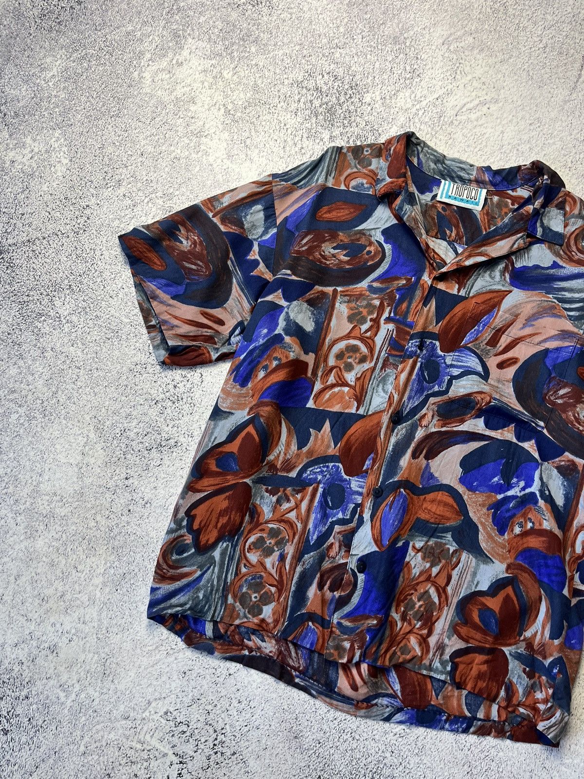 Vintage Vintage Hawaiian TROPOCO HAWAII Floral Shirt Size US S / EU 44-46 / 1 - 2 Thumbnail
