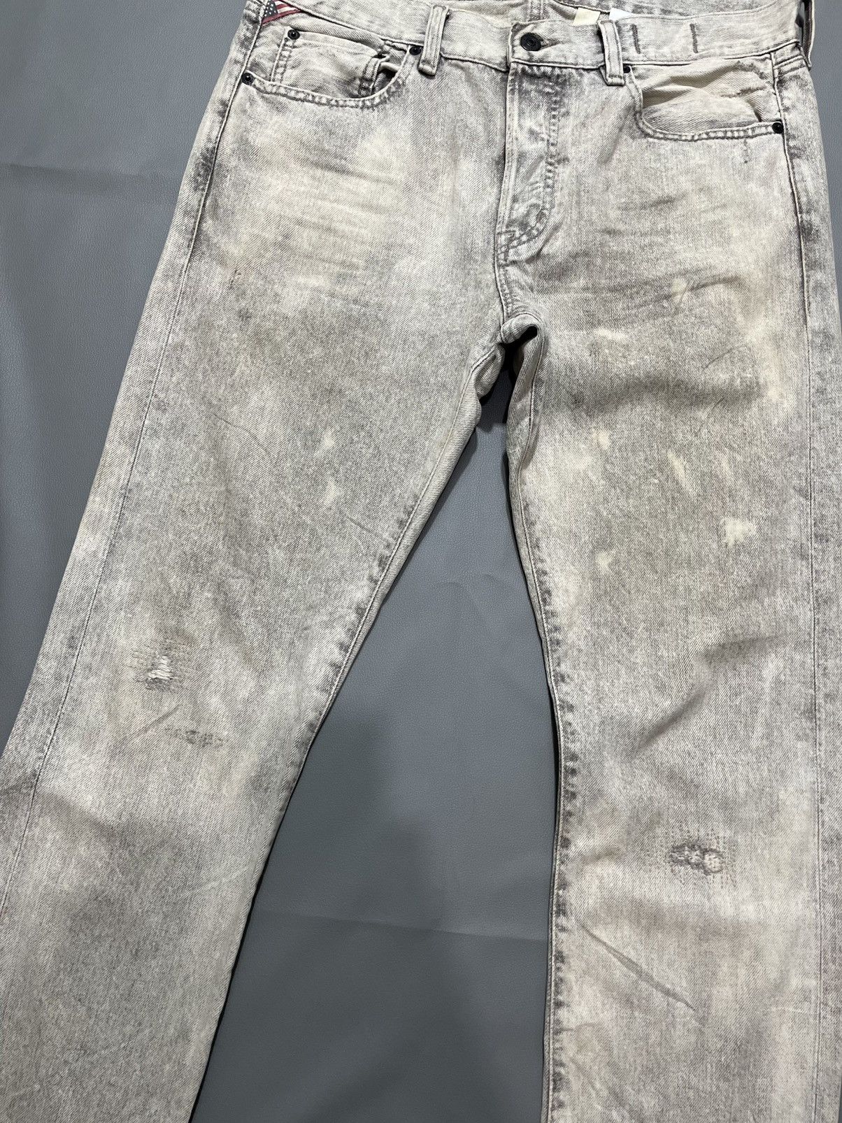 RRL Ralph Lauren RARE Denim Supply RL mudwash Distrssed Jeans Size US 34 / EU 50 - 2 Thumbnail