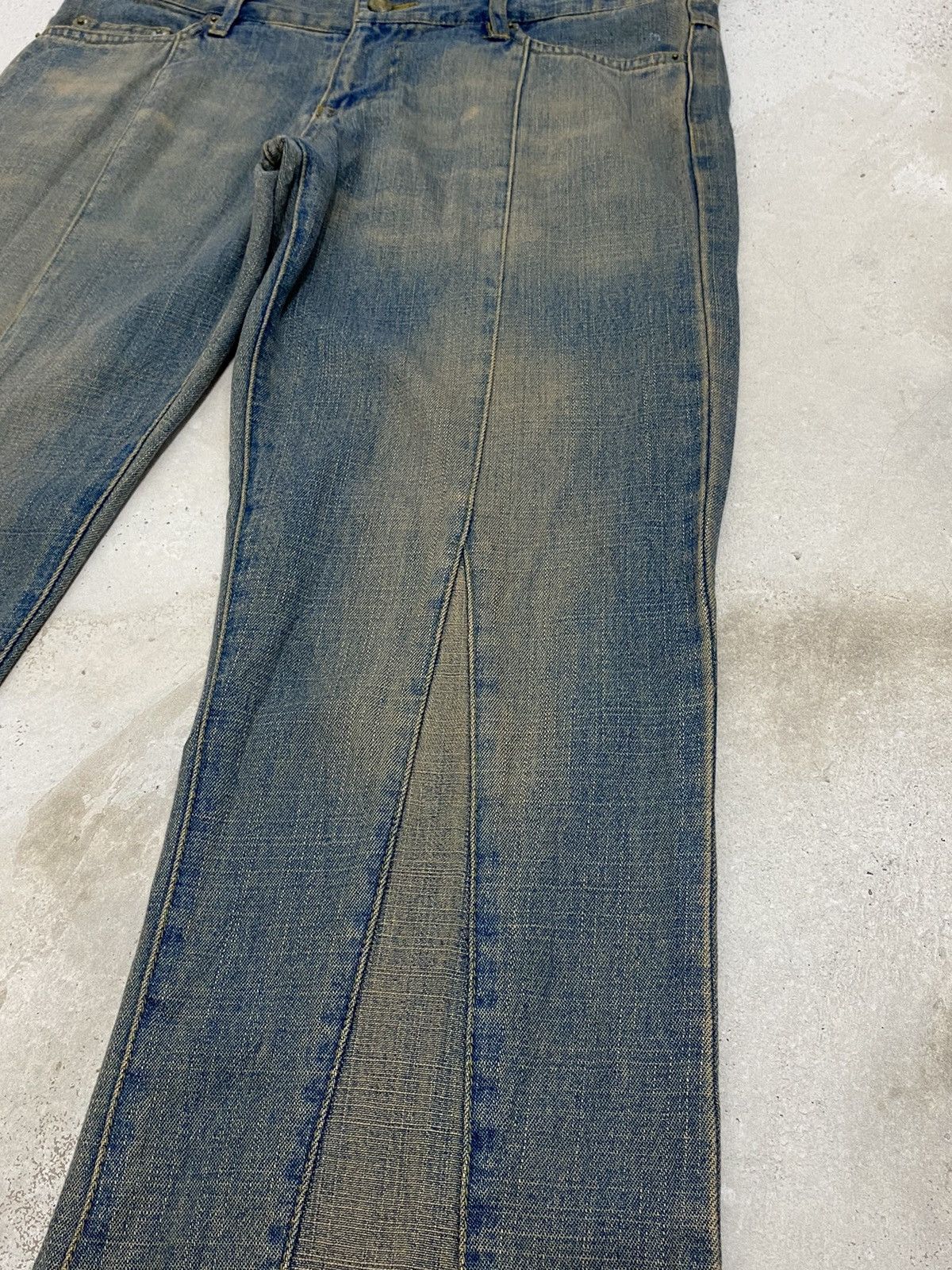 GOSTAR DE FUGA × Hysteric Glamour × If Six Was Nine Vintage 90s Flare Revolt Unisex Jean Retro Punk Mud Washed Size US 30 / EU 46 - 6 Thumbnail