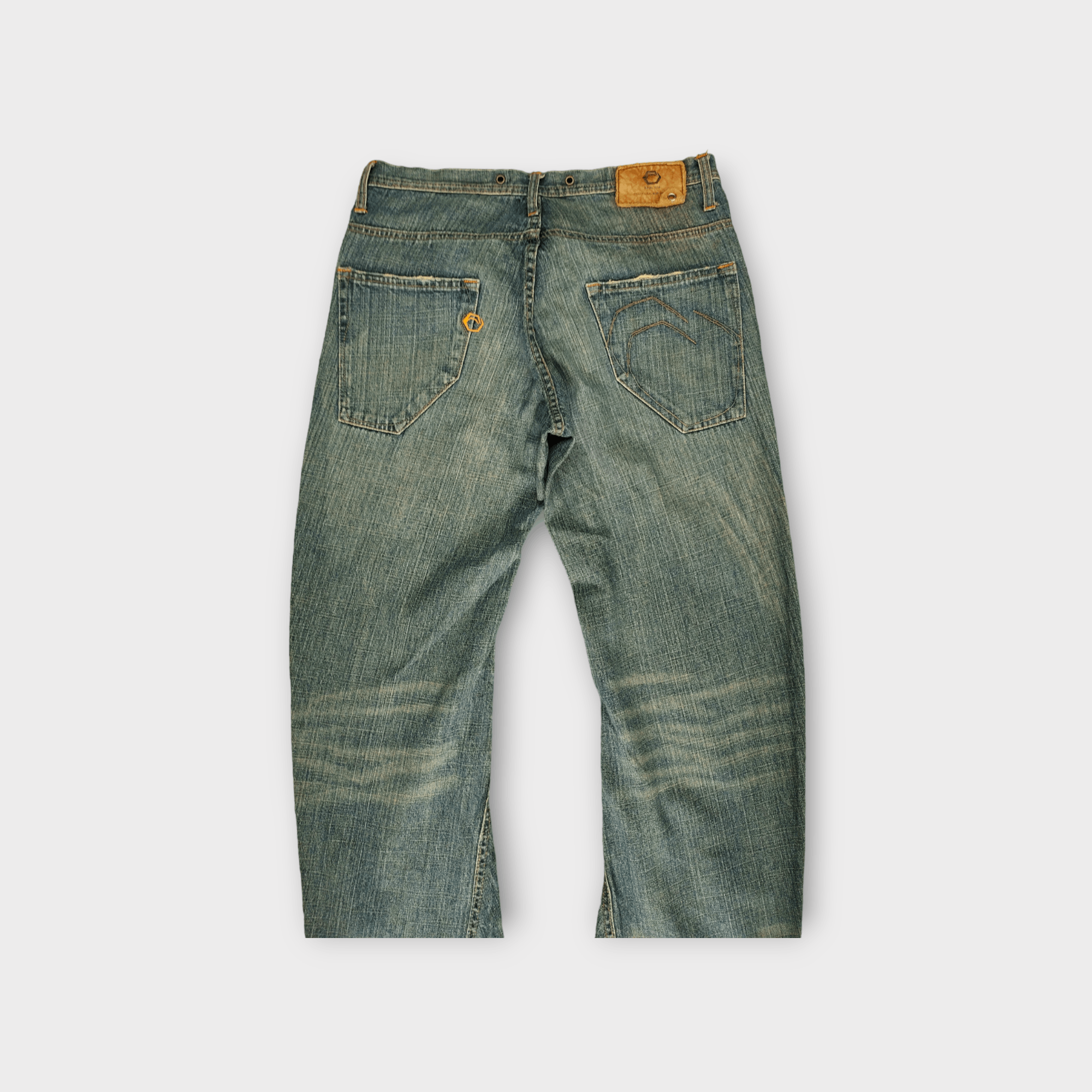 Comme des Garcons × Undercover Loose Jeans Edwin E-Function Clawmark Faded Curved Denim Size US 32 / EU 48 - 11 Thumbnail