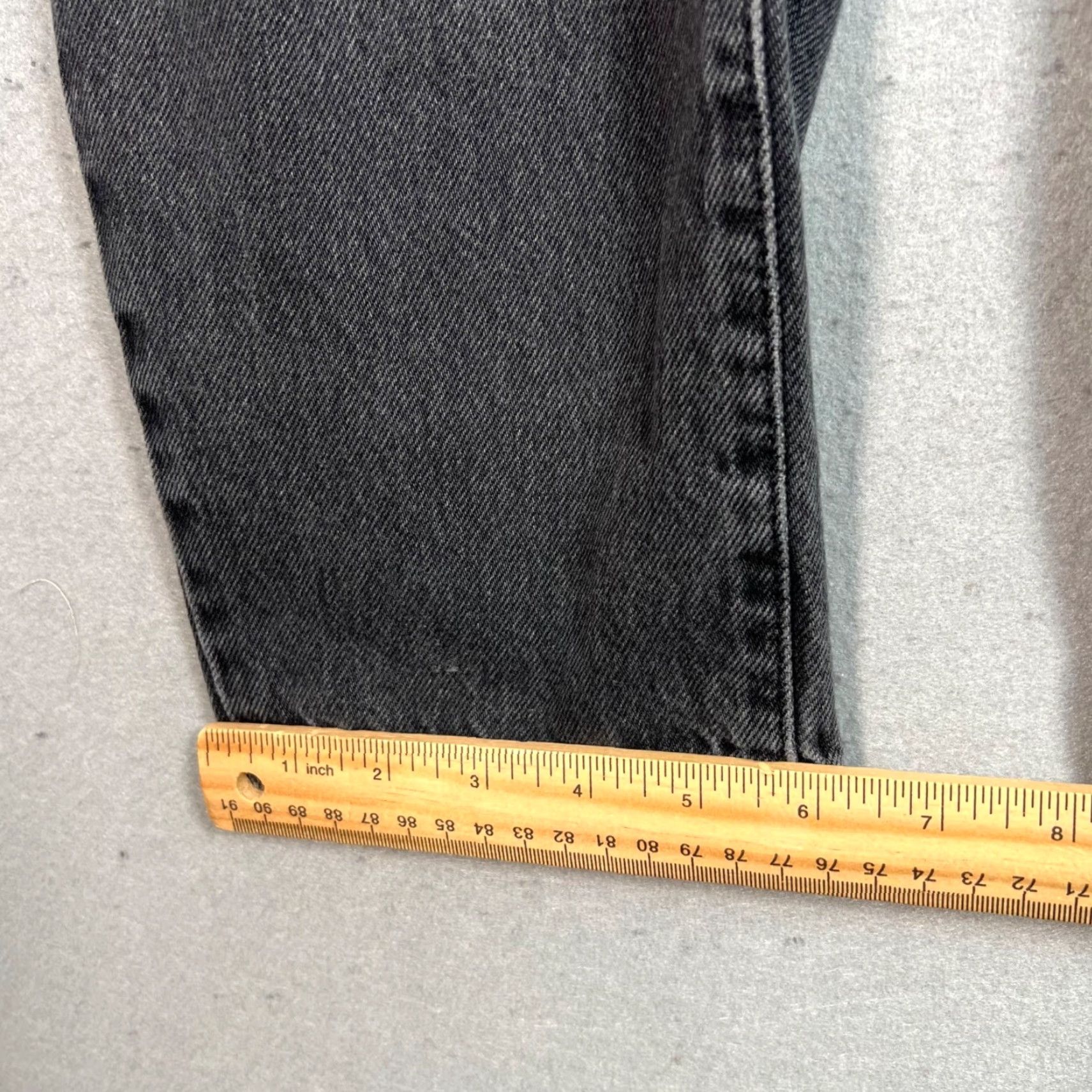 Zara VINTAGE Zara Womens High-Waisted Elastic Paperbag Jeans Washed Black Size 4 Size 27" / US 4 / IT 40 - 7 Thumbnail