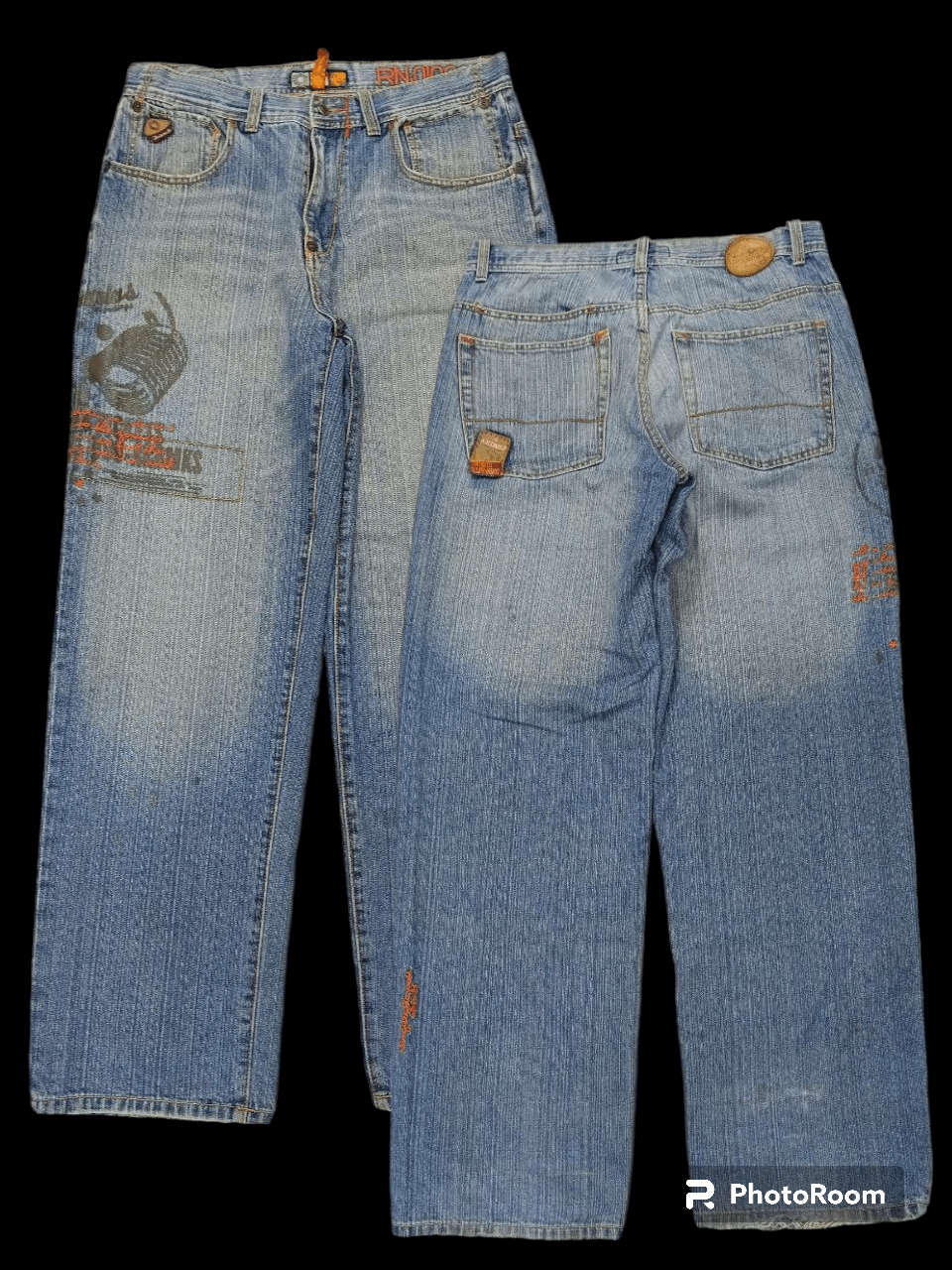 Akademiks BAGGY SICK🔥ILLUSTRATION AKADEMIKS DENIM PANTS Size US 33 - 1 Thumbnail