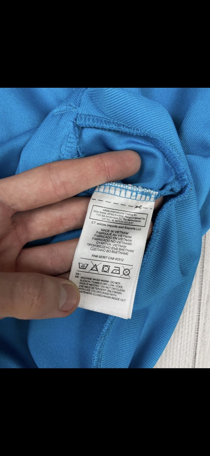Adidas Vintage adidas real madrid soccer jacket blue size L rare Size US L / EU 52-54 / 3 - 6 Thumbnail