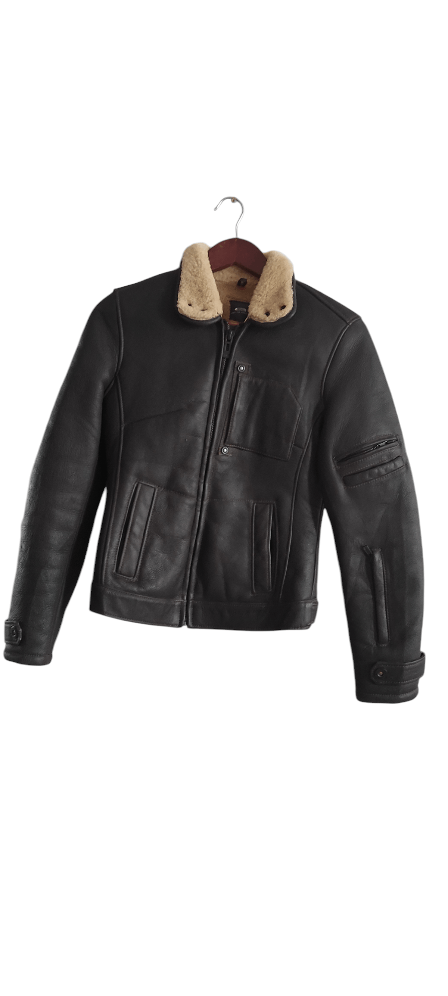 G-Star G Star Raw Shearling Lampskin Pilot Jacket Brown Size XS Size XS / US 0-2 / IT 36-38 - 1 Thumbnail