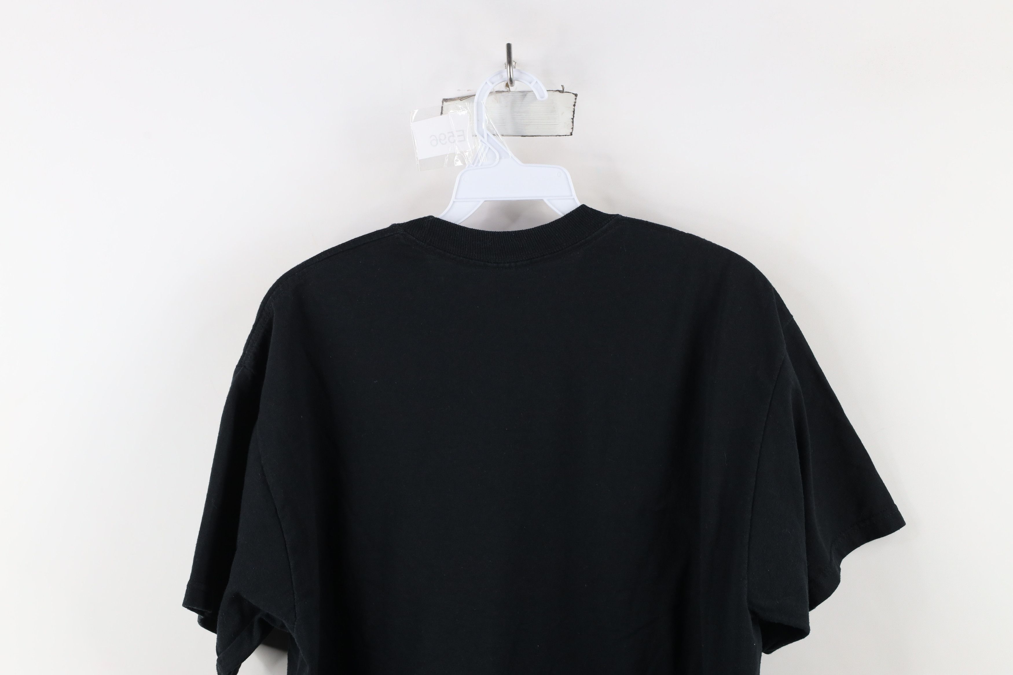 Vintage Vintage 90s Y2K Streetwear Blank Heavyweight T-Shirt Black Size US L / EU 52-54 / 3 - 6 Thumbnail