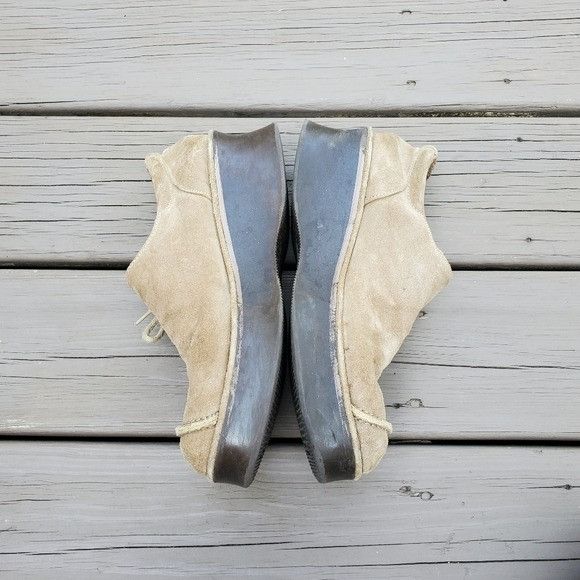 Vintage Vintage 90s y2k Bratz Camel Tan Suede Leather Corset Loafer Size US 10 / IT 40 - 3 Thumbnail