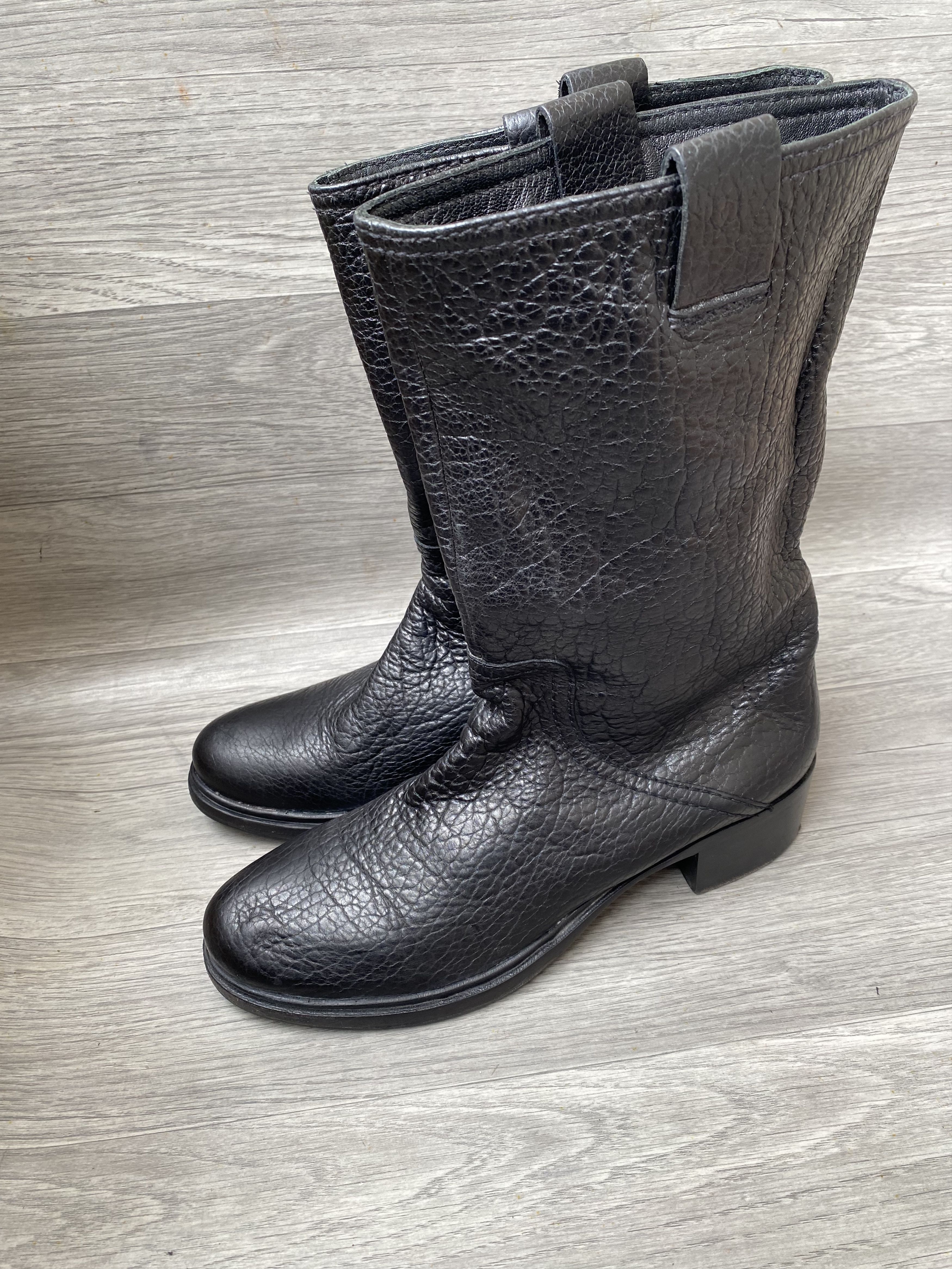 Miu Miu Miu miu x prada pebble grain pull on boots sz 41 Size US 10.5 / IT 40.5 - 1 Thumbnail