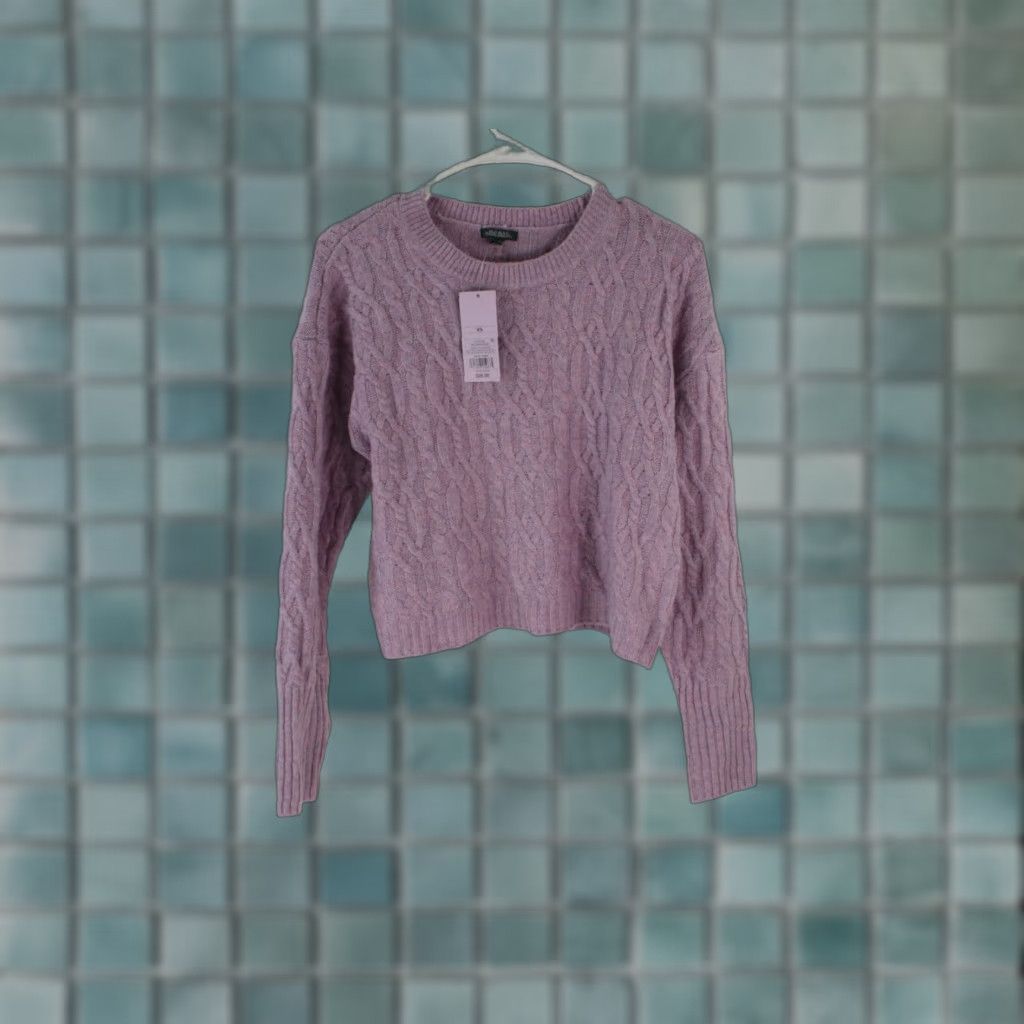 Vintage Wild Fable Womens Pullover Sweater Cropped Pink Long Sleeves Size XS NWT Size XS / US 0-2 / IT 36-38 - 1 Thumbnail