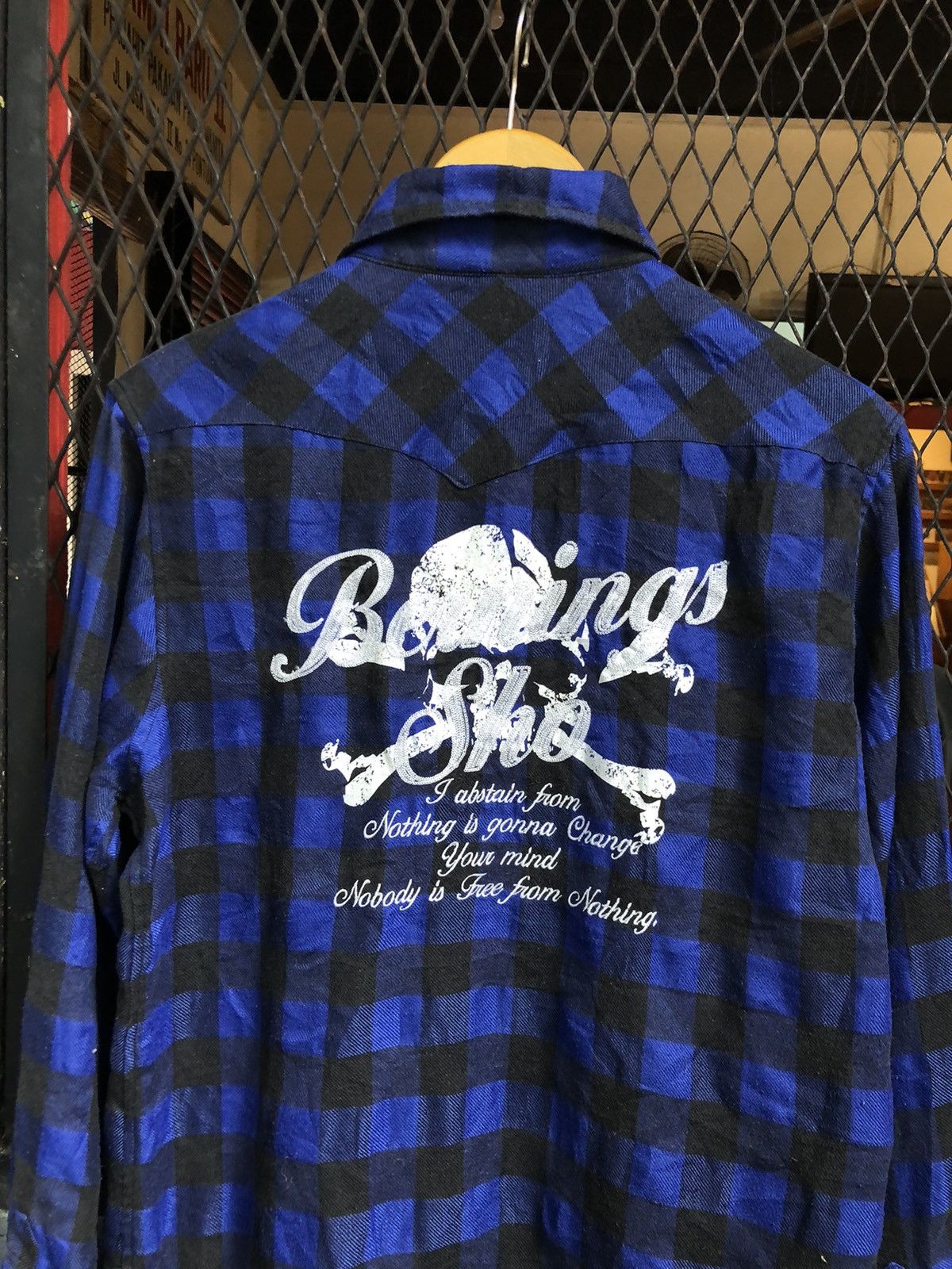 Beauty Beast × If Six Was Nine × Japanese Brand JAPANESE BERNING SHO SEDITIONARIES PUNK SKULL FLANNEL SHIRT Size US L / EU 52-54 / 3 - 1 Thumbnail