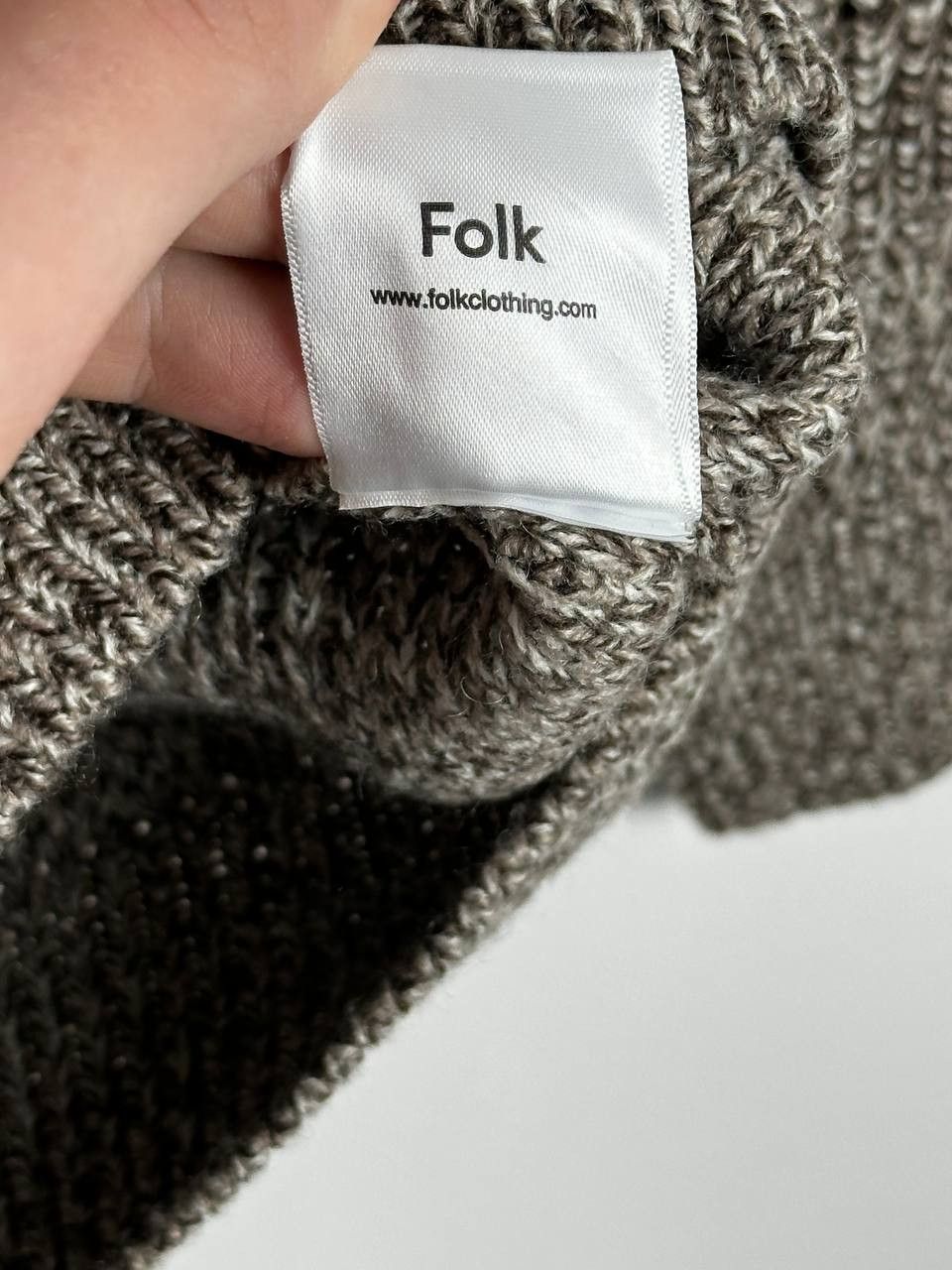 Designer × Folk Folk Wool Blend Heavy Knitted Raglan Sweater Size L Size US L / EU 52-54 / 3 - 11 Thumbnail