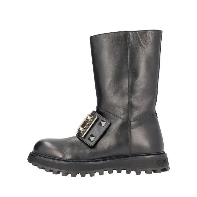 o1y0125 Logo Ankle Boots in Black