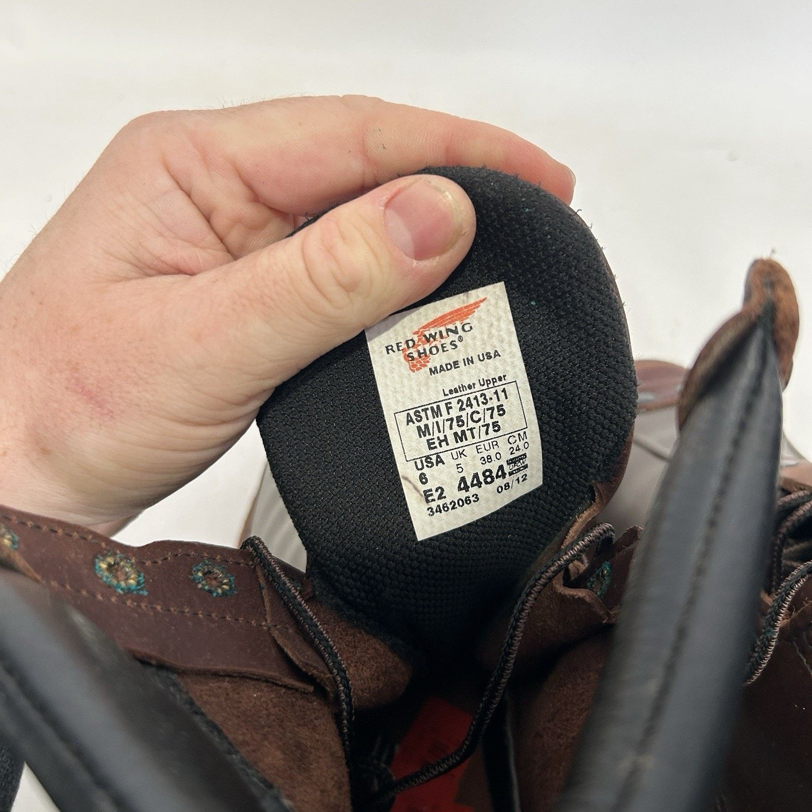 Red Wing Red Wing 4484 Met Guard Steel Toe Boots “Brown” Size US 6 / EU 39 - 8 Thumbnail