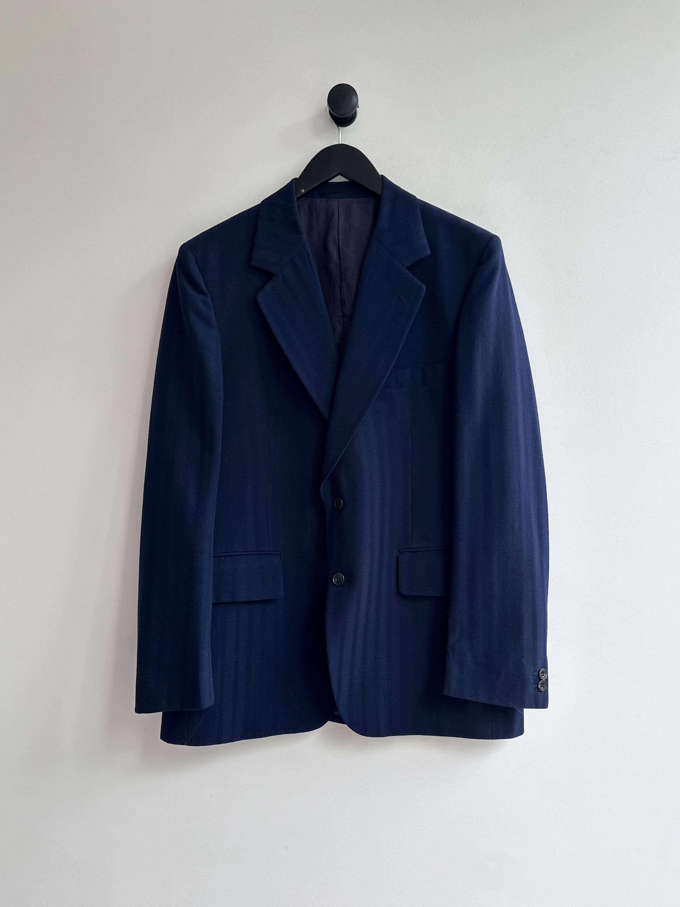 Burberry Vintage Burberry Blue Blazer Jacket Size 42R - 1 Thumbnail
