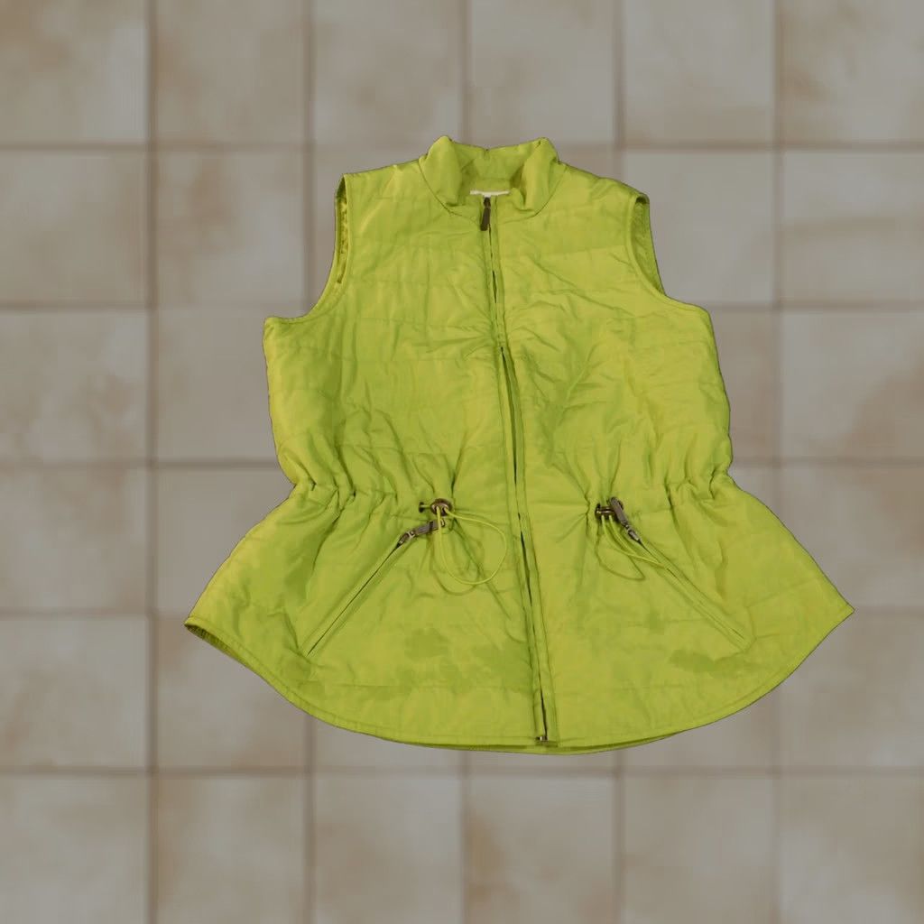 Coldwater Creek Coldwater Creek Vest Women Medium Green Zip Lined Polyester Softshell Puffer Jacket Hip Hop Style Size M / US 6-8 / IT 42-44 - 1 Thumbnail