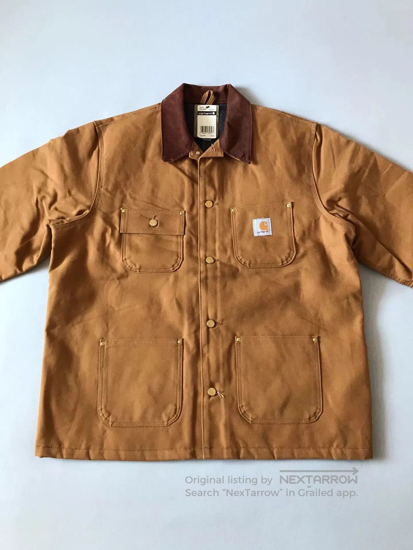 Carhartt Carhartt C001 Brown Canvas Work Jacket. Size US L / EU 52-54 / 3 - 4 Thumbnail