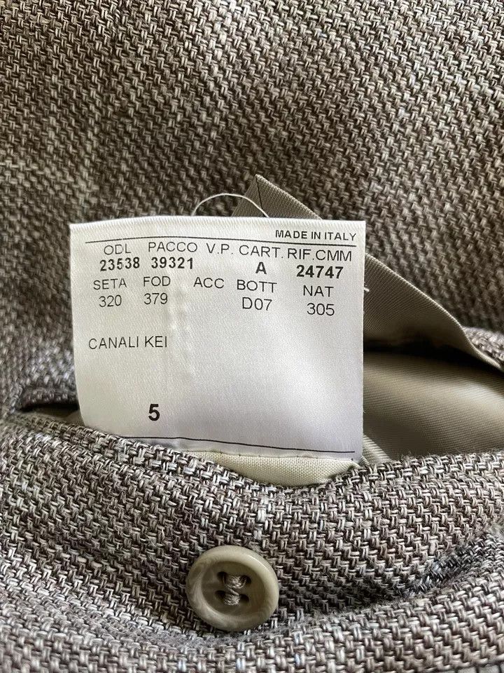 Canali Canali Kei Plaid Linen & Wool Sport Coat 54 EU / 44 US Long Size 44L - 8 Thumbnail
