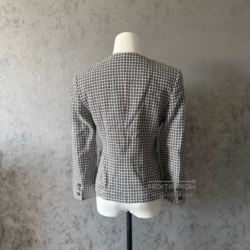 Burberry Burberry Colorblock Wool Blend Houndstooth Short Coat. Size M / US 6-8 / IT 42-44 - 8 Thumbnail