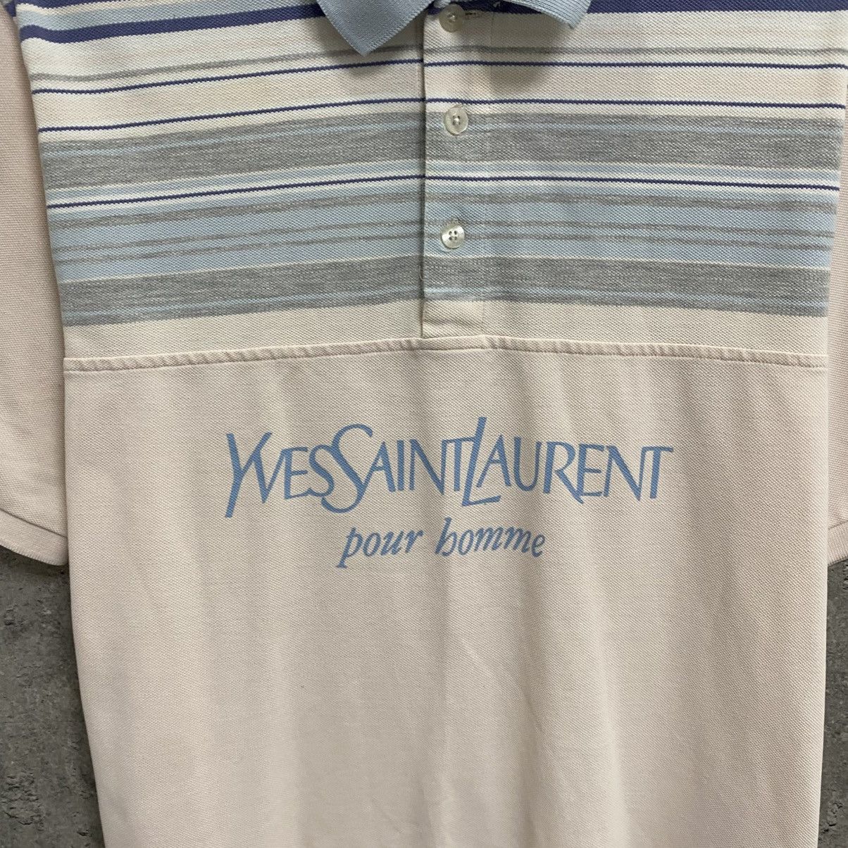Yves Saint Laurent Yves Saint Laurent Polo T-Shirt Big Logo YSL Size US M / EU 48-50 / 2 - 5 Thumbnail