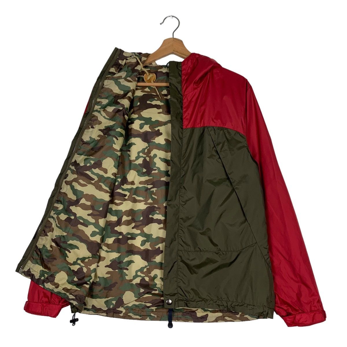 Japanese Brand STONEHEAD Colorblock Camo Lined Hoodie Jacket #0900-C40 Size US M / EU 48-50 / 2 - 11 Thumbnail