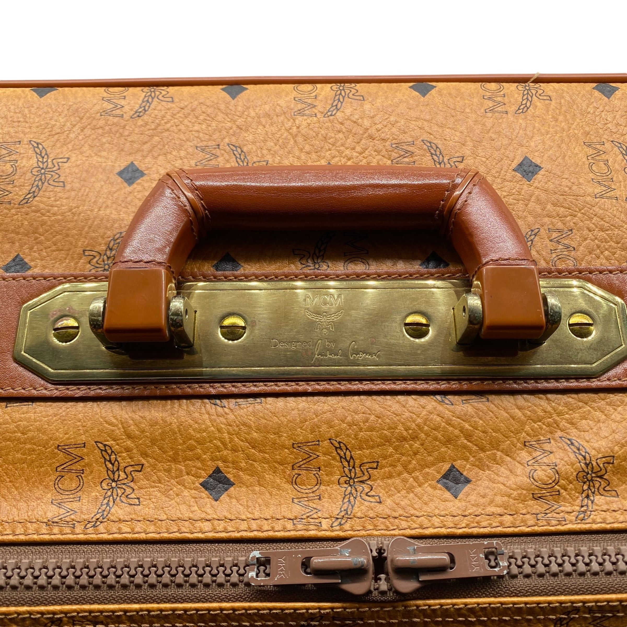 MCM Vintage MCM Visetos Trunk Case Cognac Size ONE SIZE - 10 Thumbnail