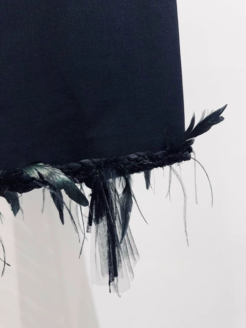 Thom Browne Thom Browne Black feather skirt Size 26" / US 2 / IT 38 - 2 Thumbnail