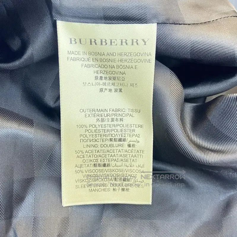 Burberry Burberry Women's Blue Polyester Spring Trench Coat. Size S / US 4 / IT 40 - 7 Thumbnail