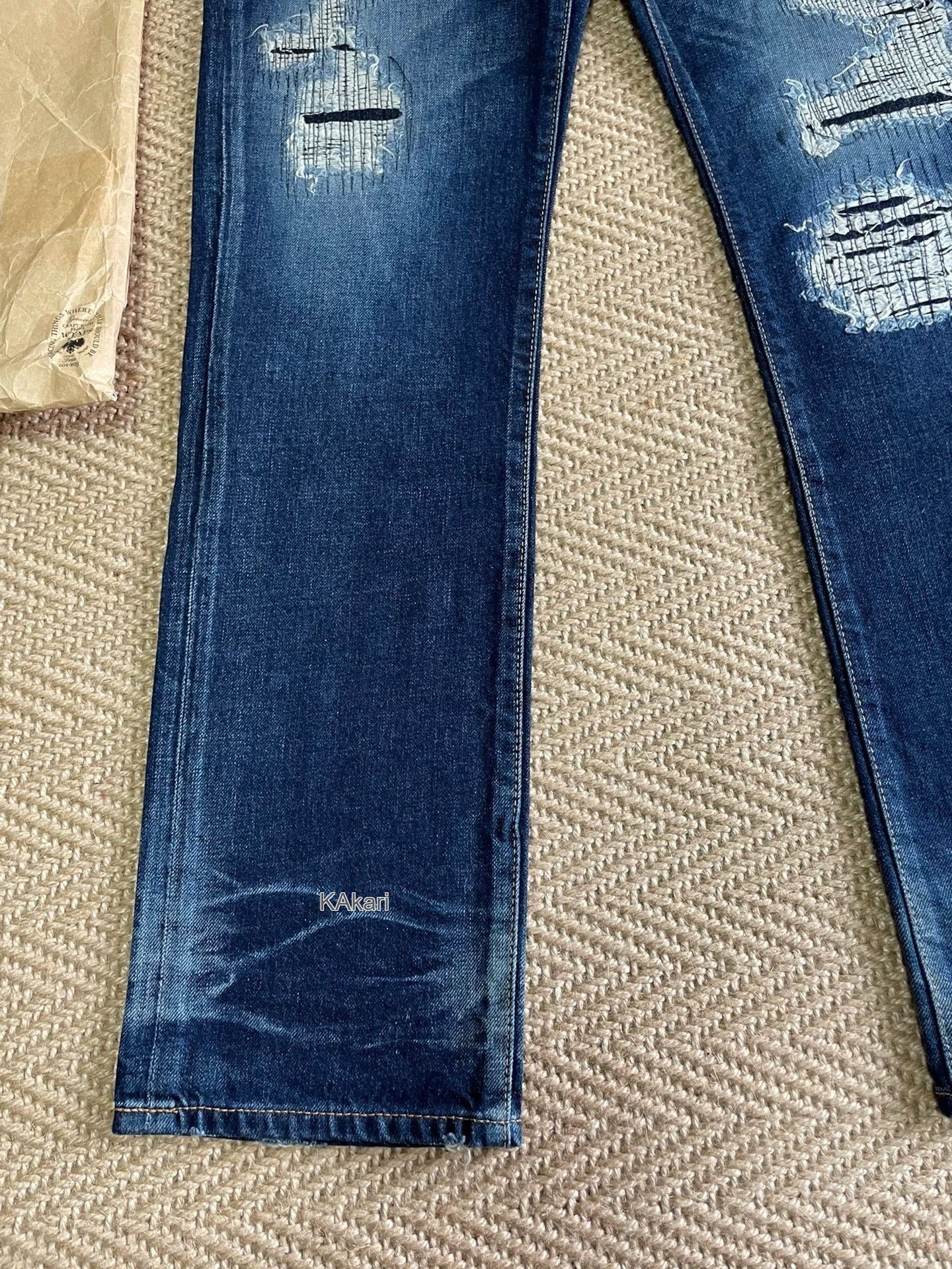 Wtaps Blue Distressed Denim Jeans Size 30 Size US 30 / EU 46 - 4 Thumbnail
